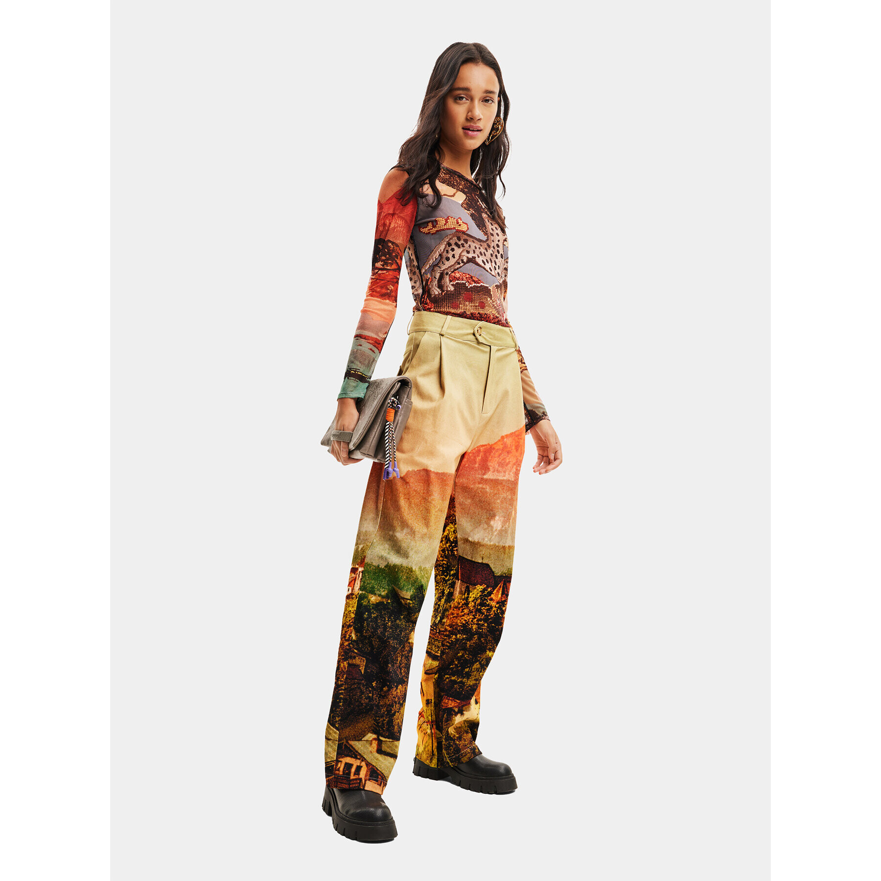 Desigual Блуза 23WWTKA5 Цветен Regular Fit - Pepit.bg