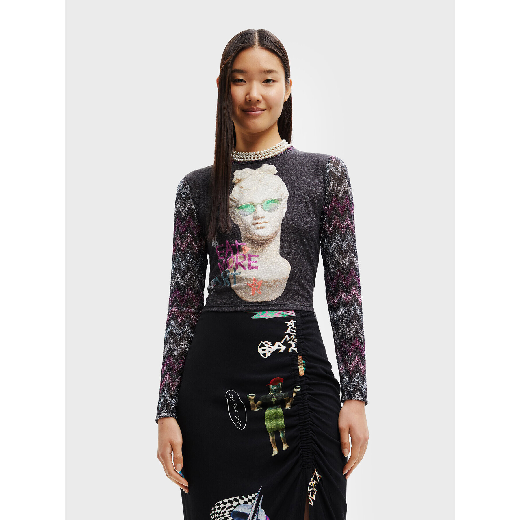 Desigual Блуза Alabama 22WWTKAB Цветен Regular Fit - Pepit.bg
