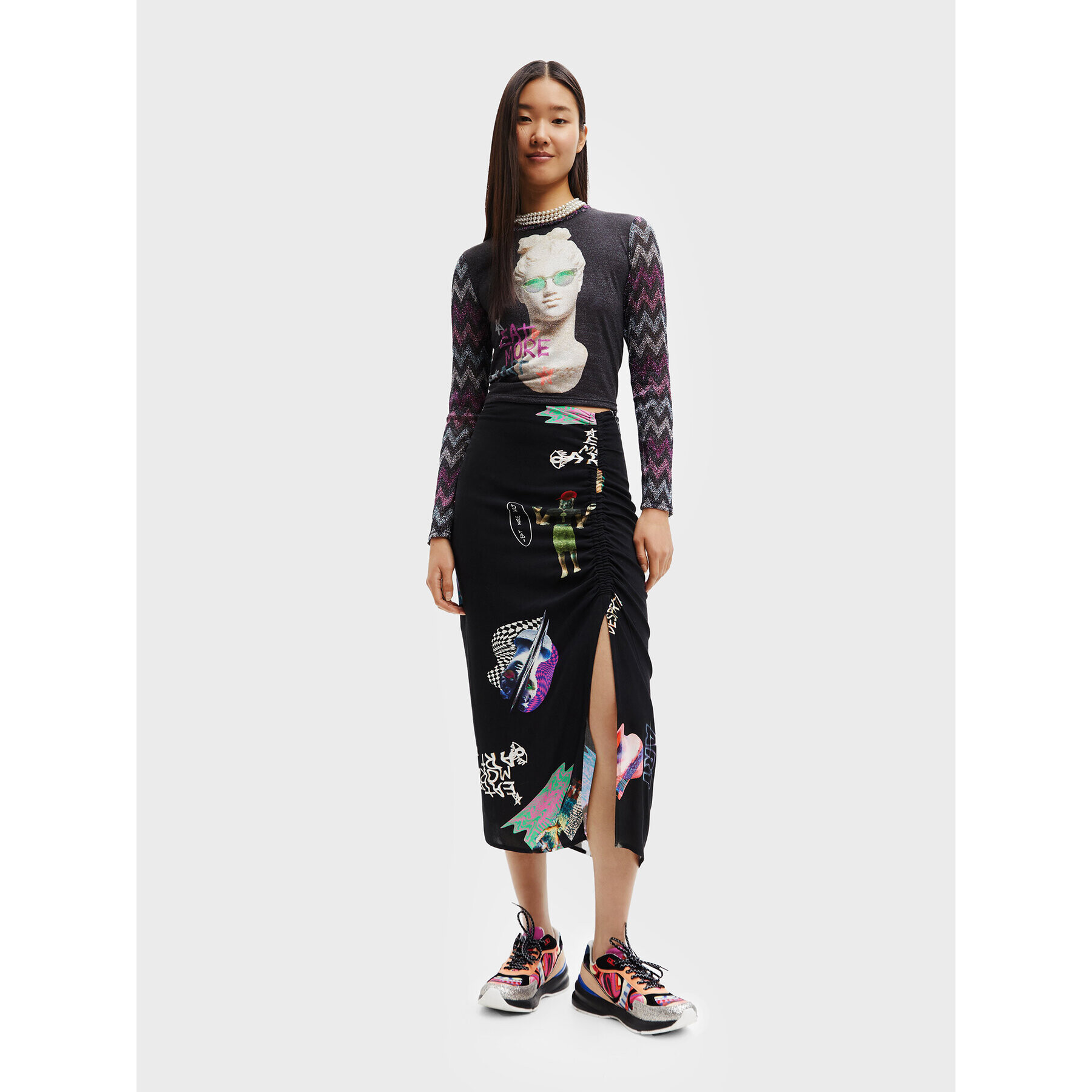 Desigual Блуза Alabama 22WWTKAB Цветен Regular Fit - Pepit.bg