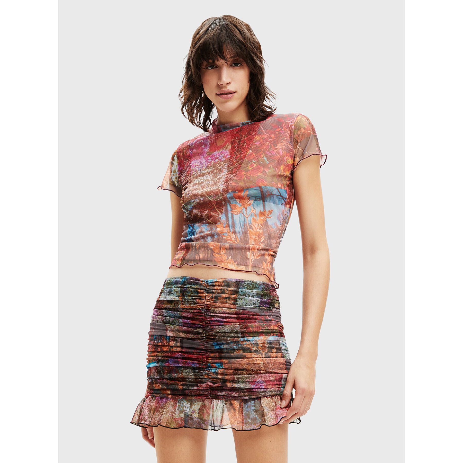 Desigual Блуза Bora 22WWTK10 Цветен Slim Fit - Pepit.bg