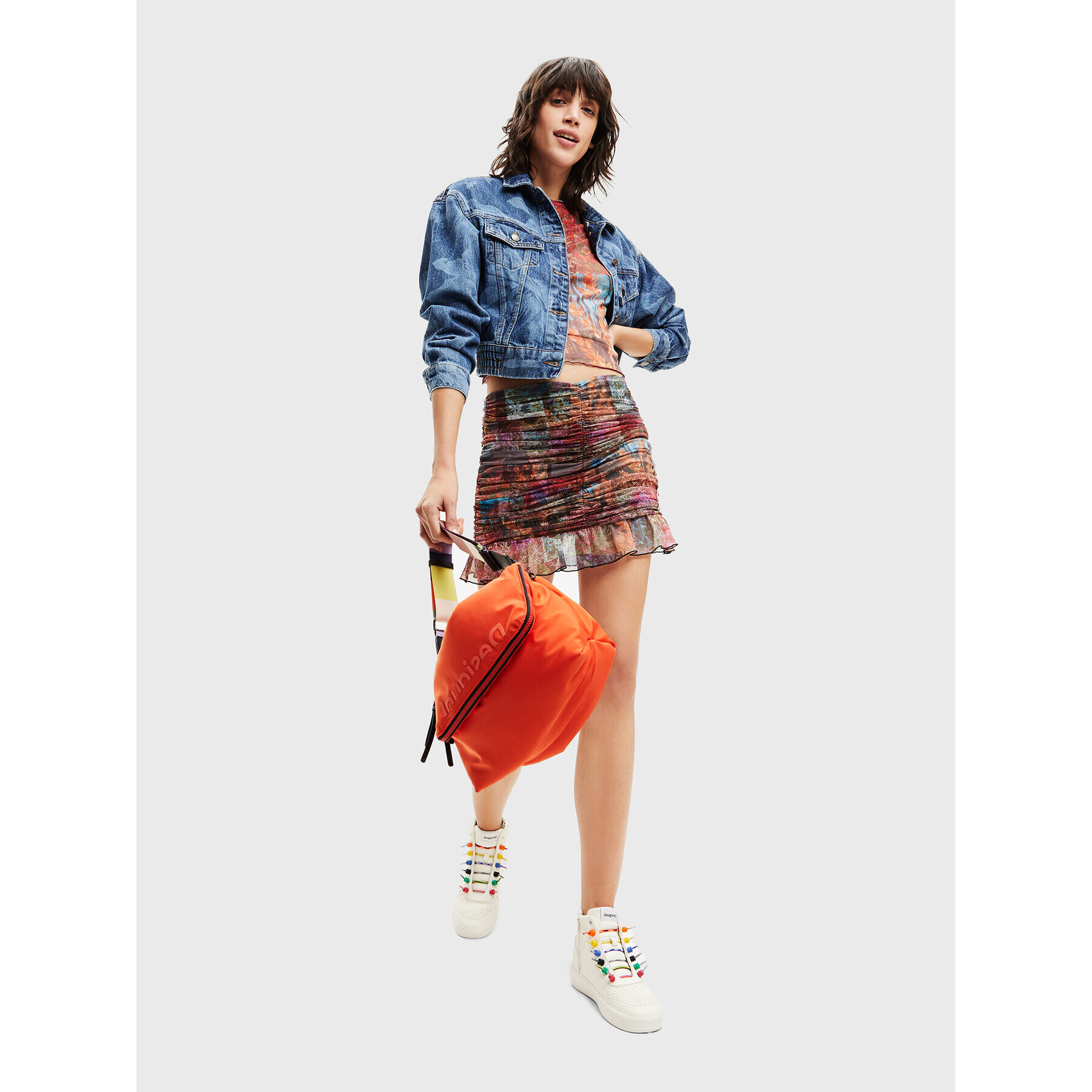 Desigual Блуза Bora 22WWTK10 Цветен Slim Fit - Pepit.bg