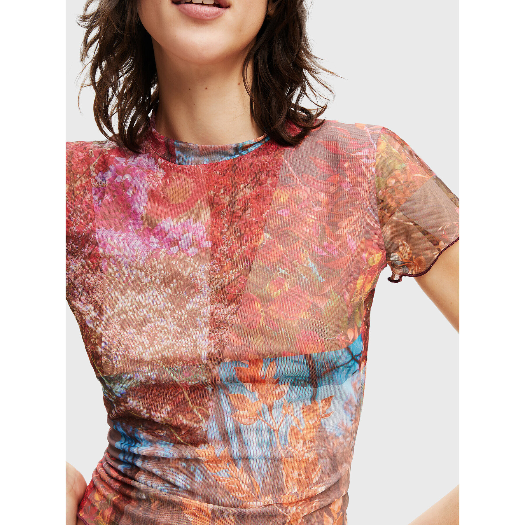 Desigual Блуза Bora 22WWTK10 Цветен Slim Fit - Pepit.bg