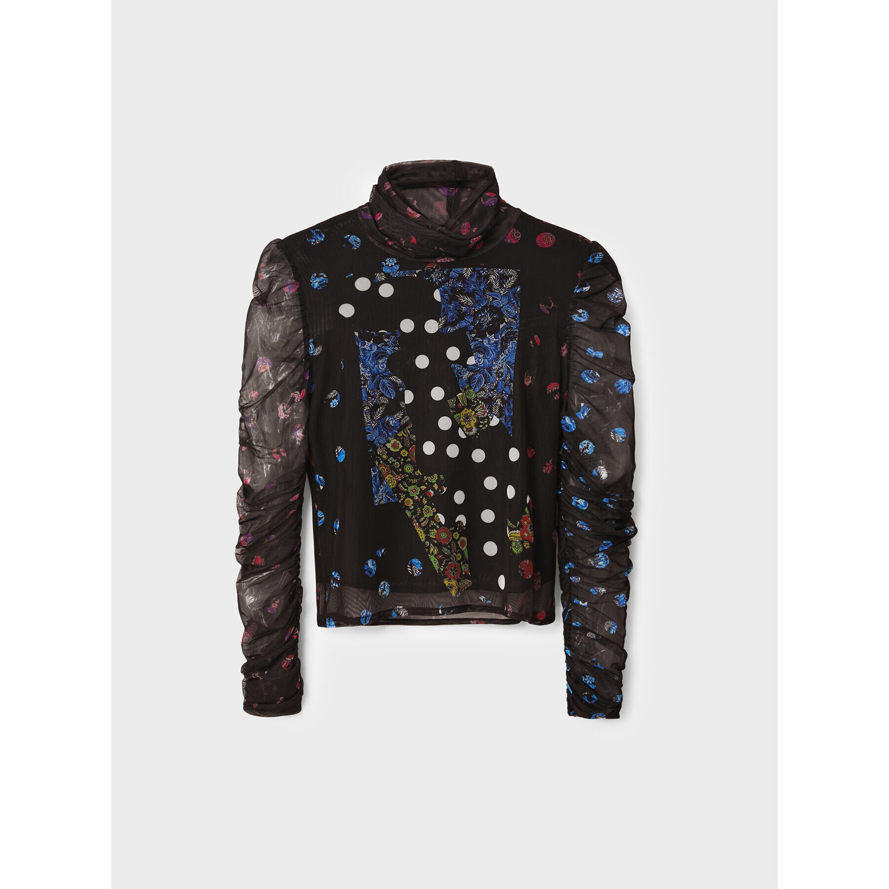 Desigual Блуза MONSIEUR CHRISTIAN LACROIX Ruby 22WWTK47 Черен Slim Fit - Pepit.bg