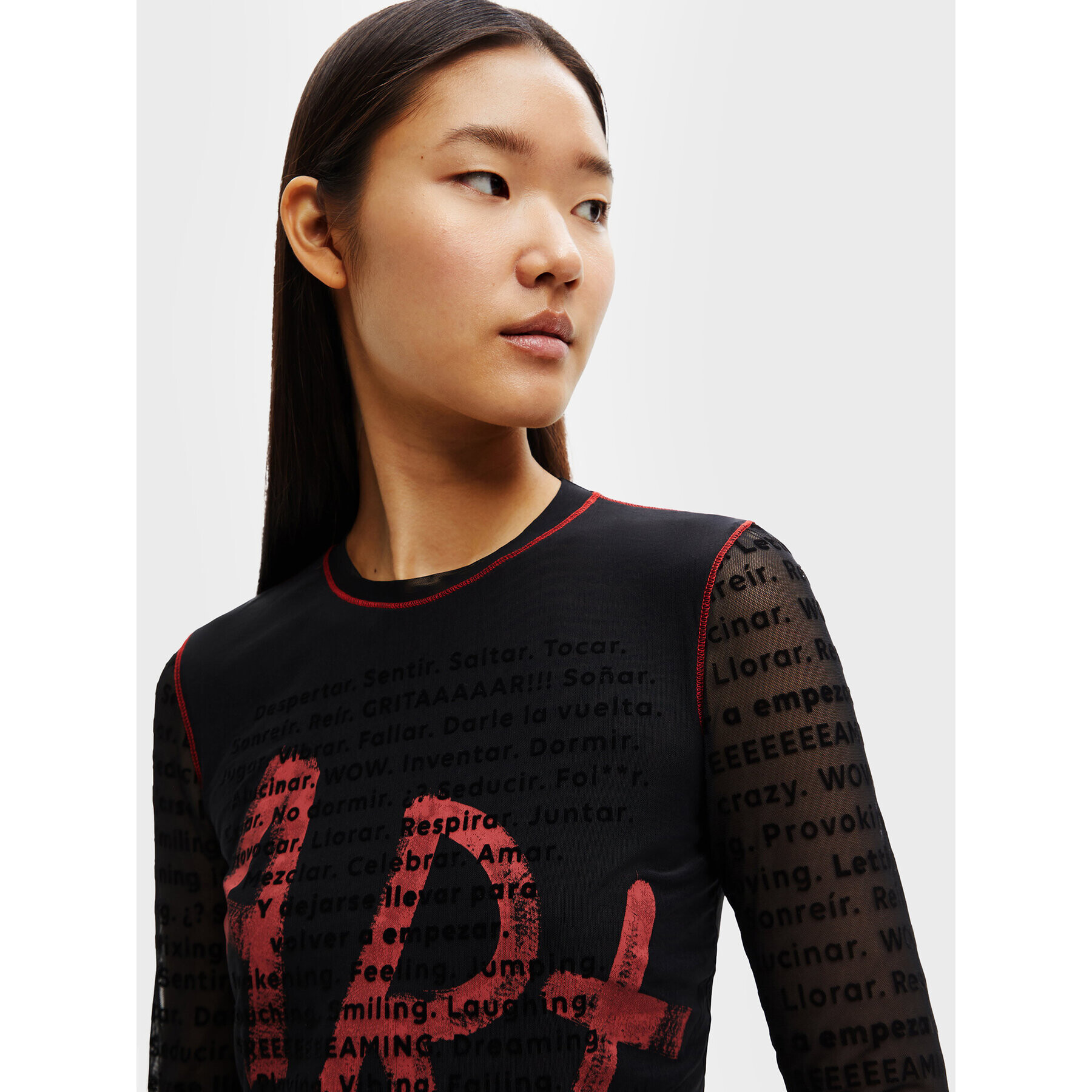 Desigual Блуза Prue 22WWTK75 Черен Regular Fit - Pepit.bg