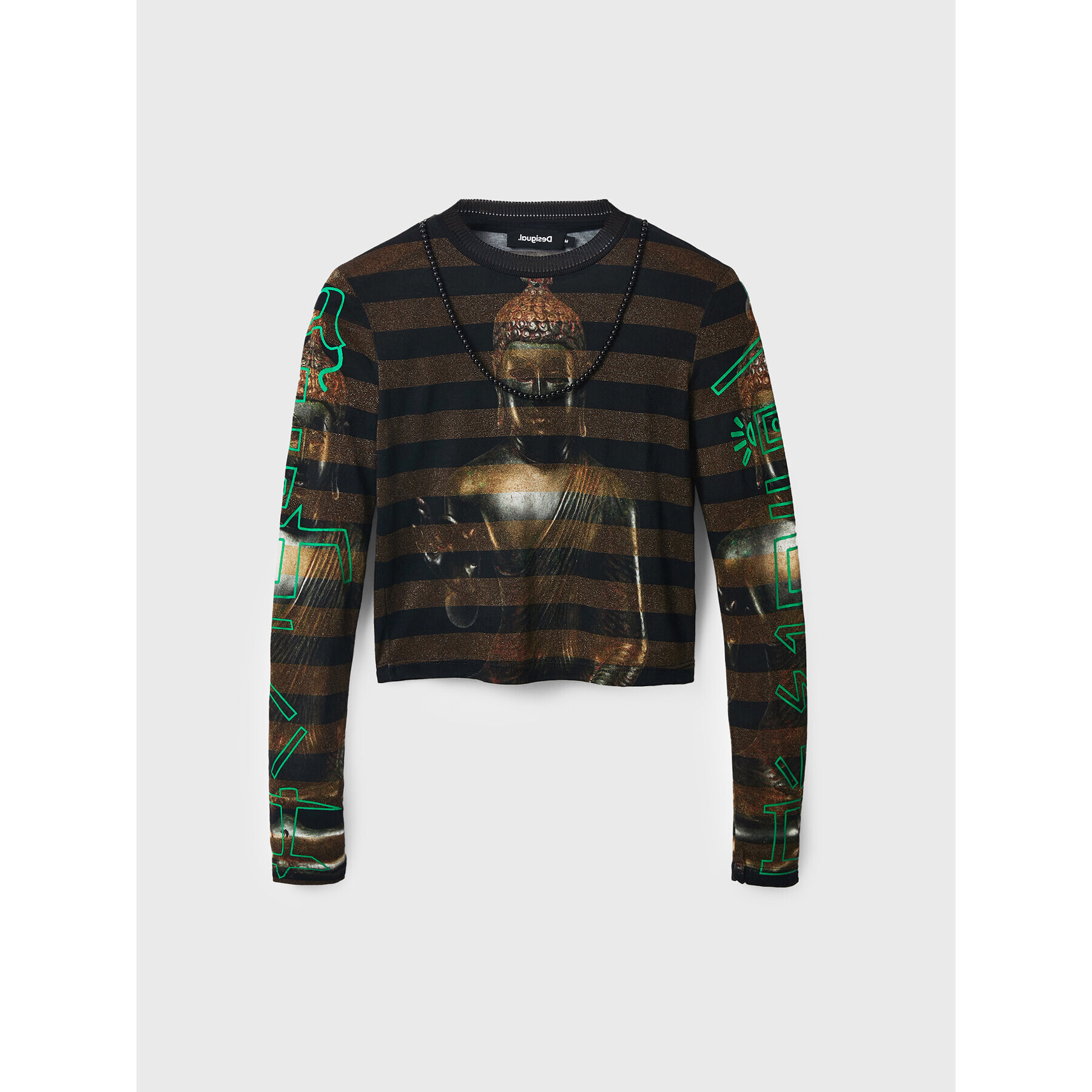 Desigual Блуза Saphir 22WWTKAG Златист Regular Fit - Pepit.bg