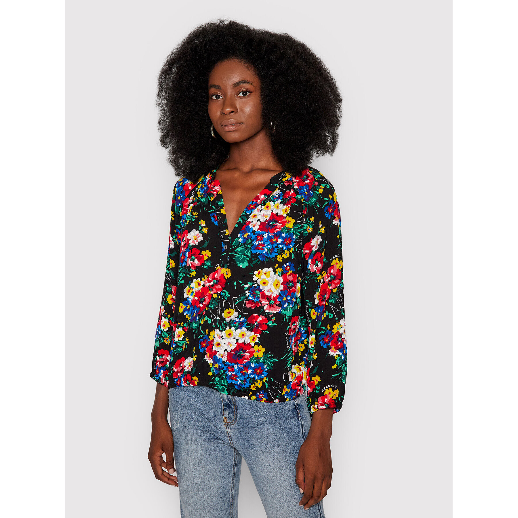 Desigual Блуза Verbera 21WWBW36 Черен Regular Fit - Pepit.bg