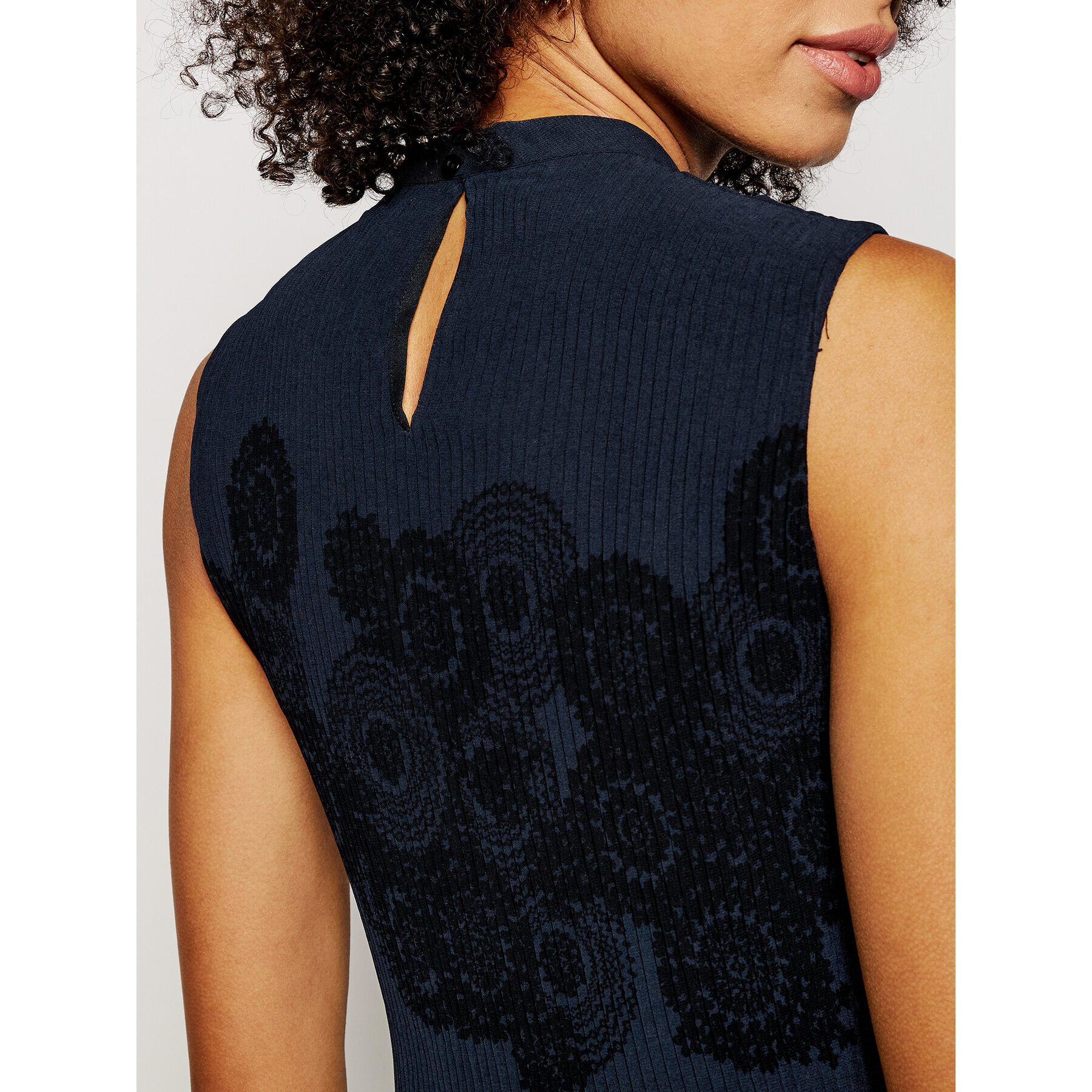Desigual Блуза Viena 21SWBW36 Тъмносин Regular Fit - Pepit.bg