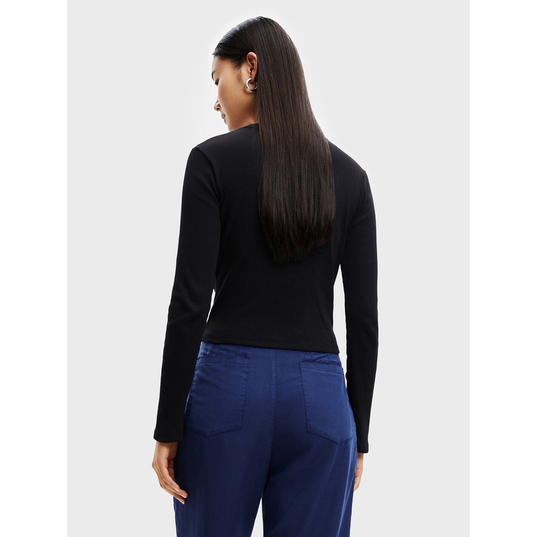 Desigual Блуза Vive 22WWTKA5 Черен Slim Fit - Pepit.bg