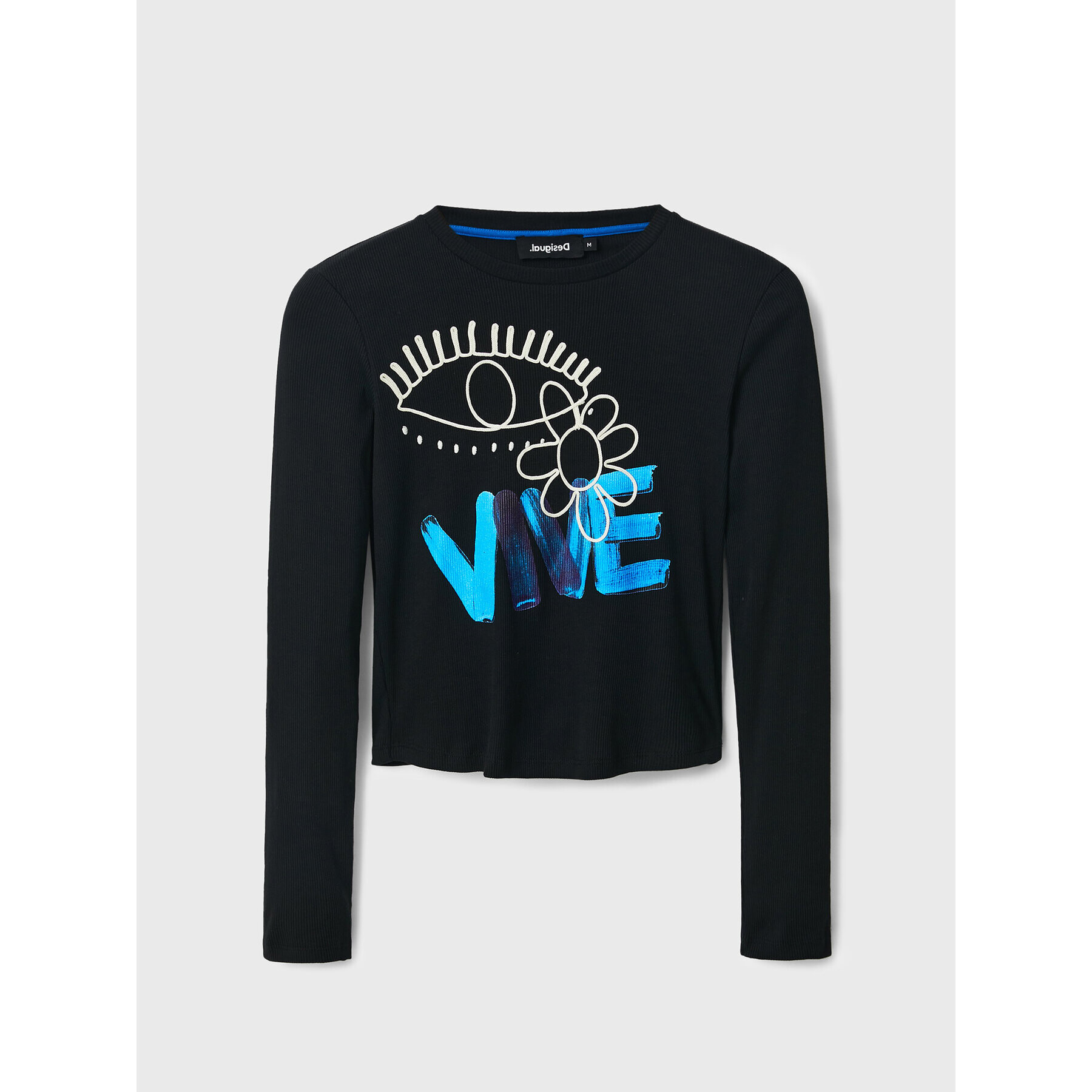Desigual Блуза Vive 22WWTKA5 Черен Slim Fit - Pepit.bg