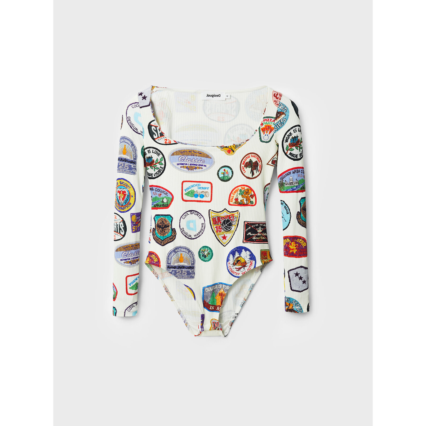 Desigual Боди 22WWQK20 Цветен Slim Fit - Pepit.bg