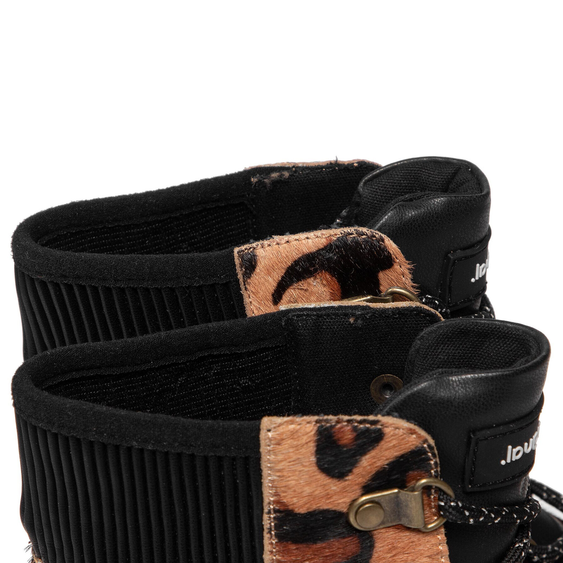 Desigual Боти Shoes Biker Leopard 21WSTL02 Кафяв - Pepit.bg