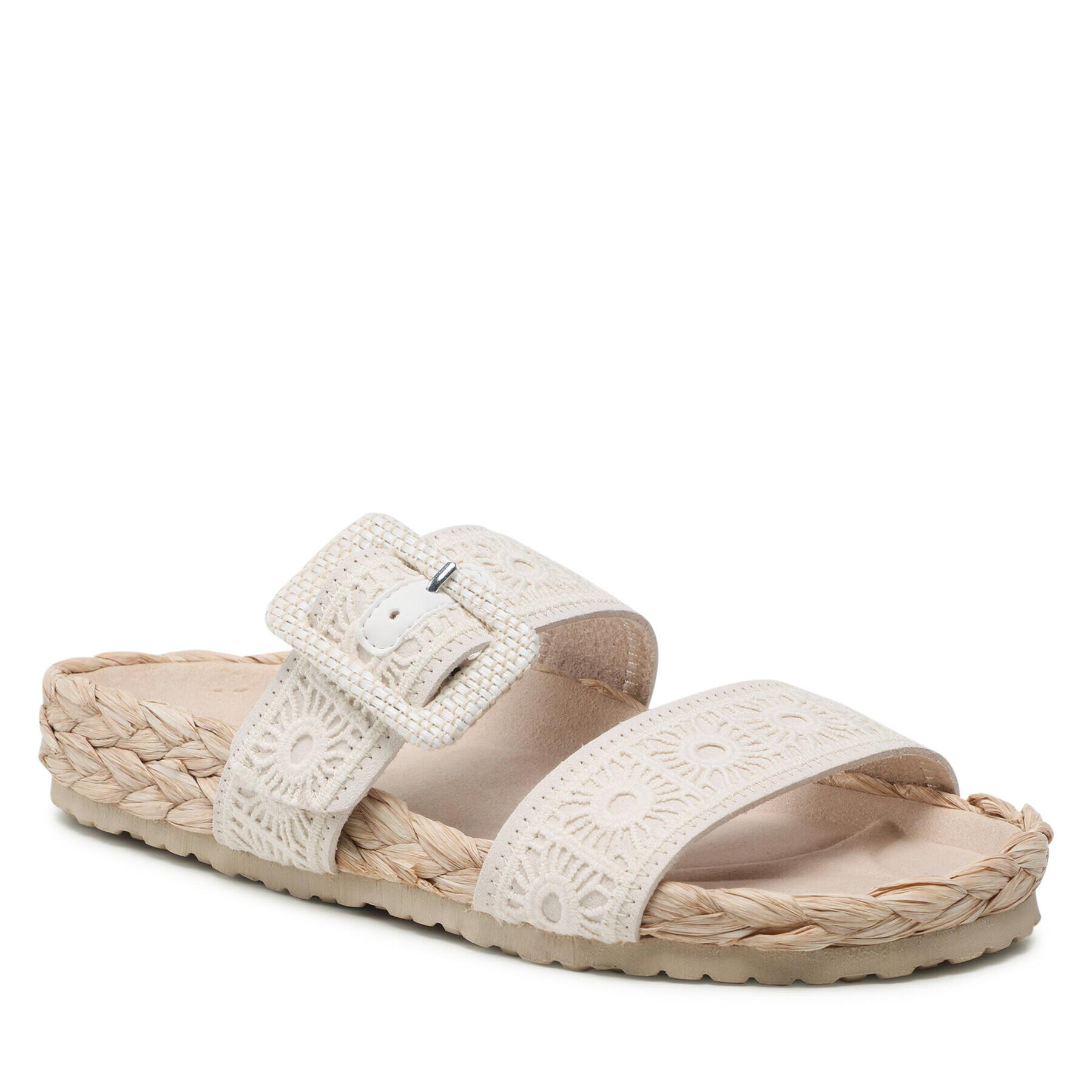 Desigual Чехли Aries Crochet 22SSHA05 Бежов - Pepit.bg