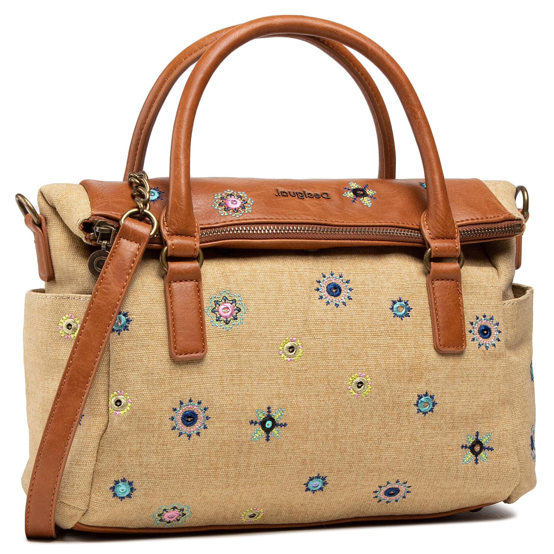 Desigual Дамска чанта 21SAXA41 Бежов - Pepit.bg