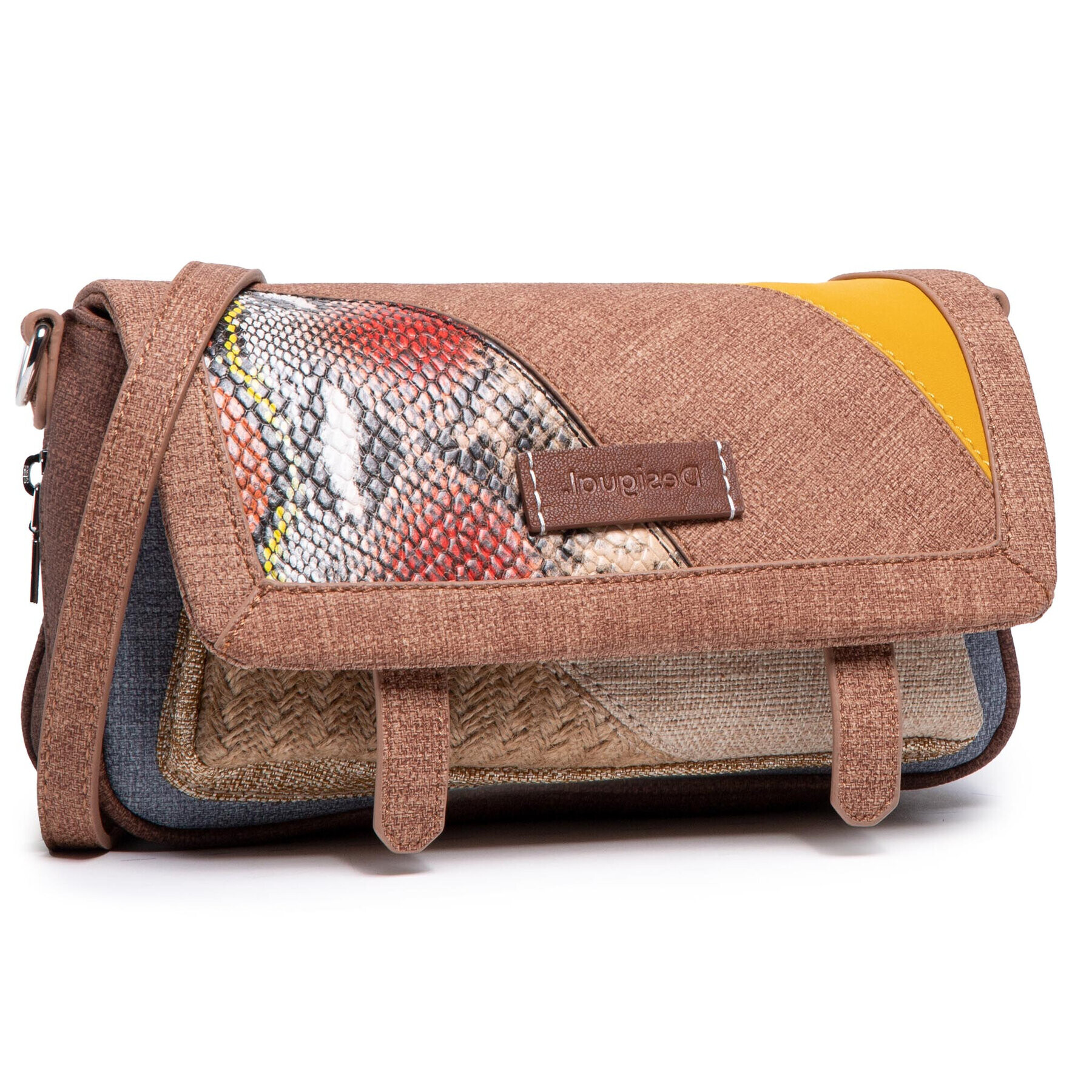 Desigual Дамска чанта 21SAXA90 Кафяв - Pepit.bg