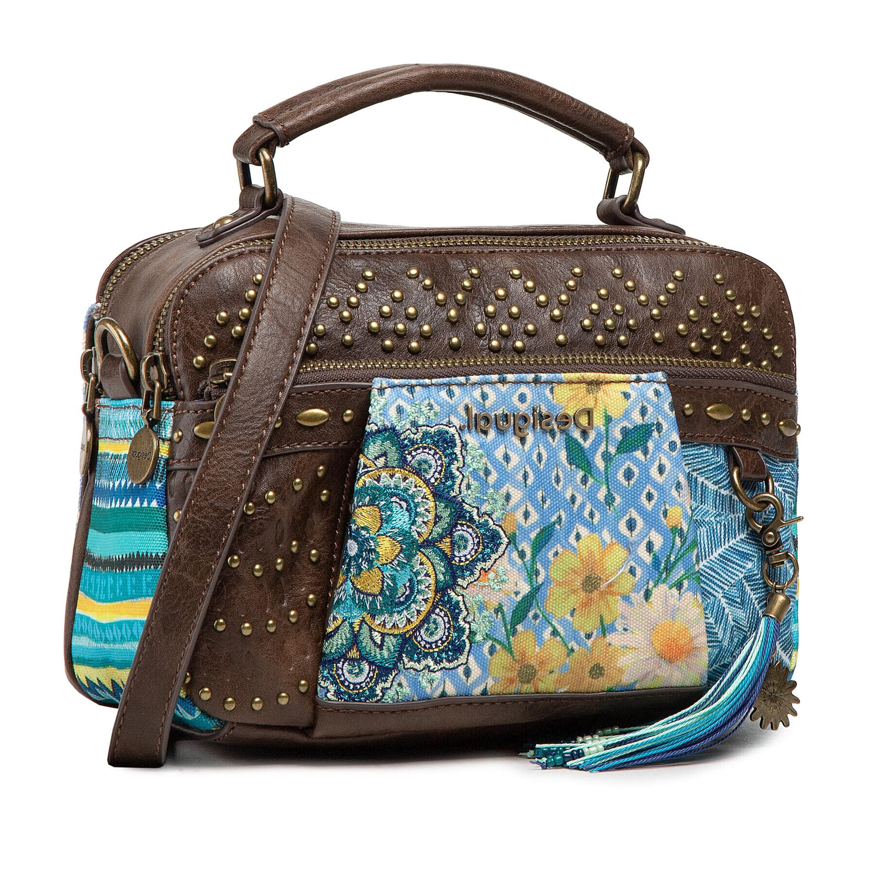 Desigual Дамска чанта 21SAXAAT Кафяв - Pepit.bg
