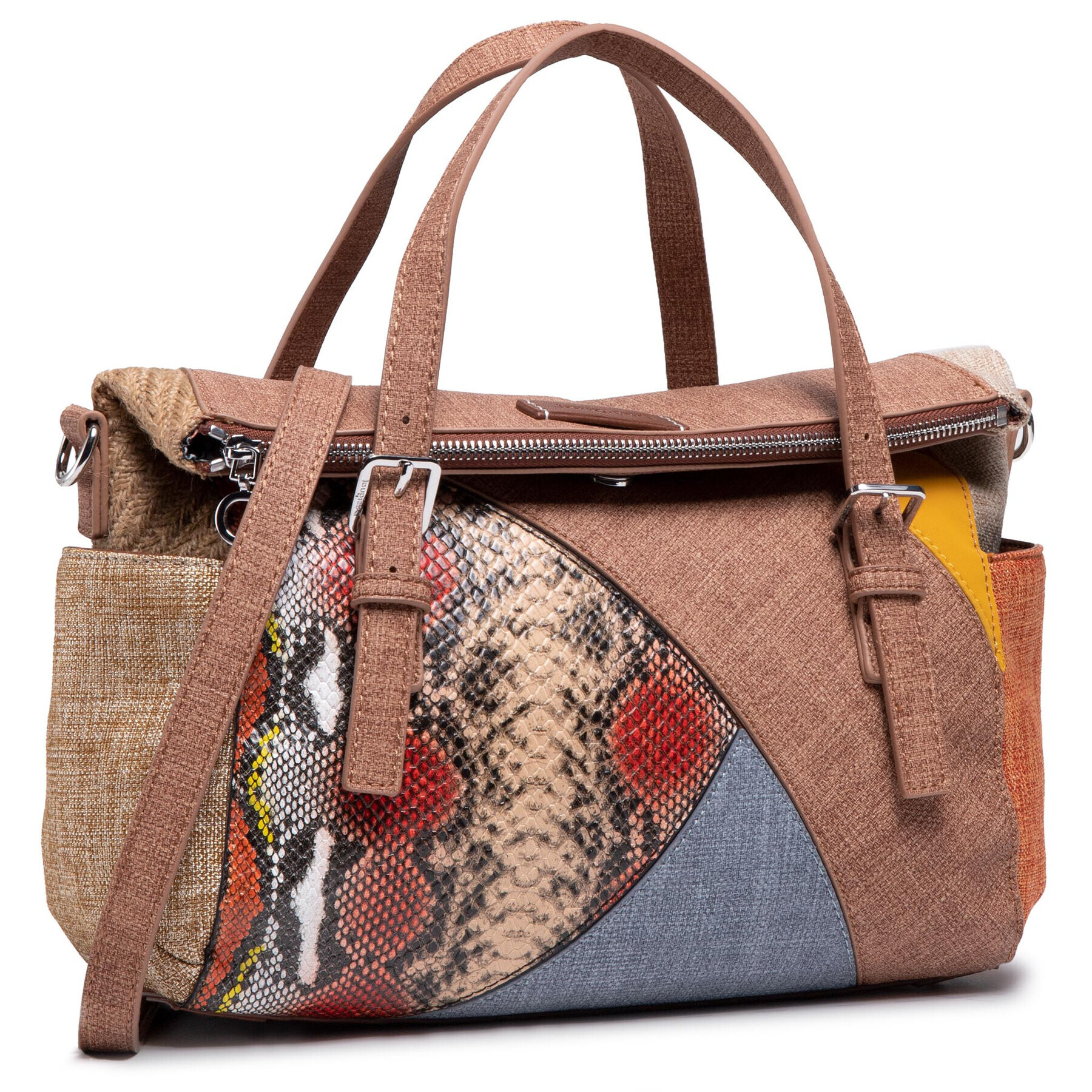 Desigual Дамска чанта 21SAXAB5 Кафяв - Pepit.bg