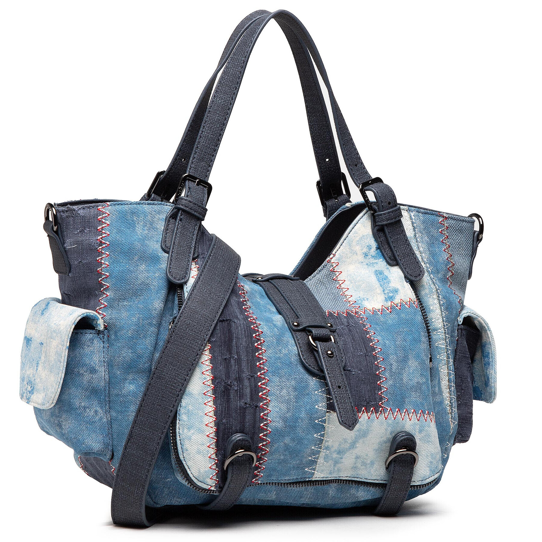 Desigual Дамска чанта 21SAXD11 Син - Pepit.bg