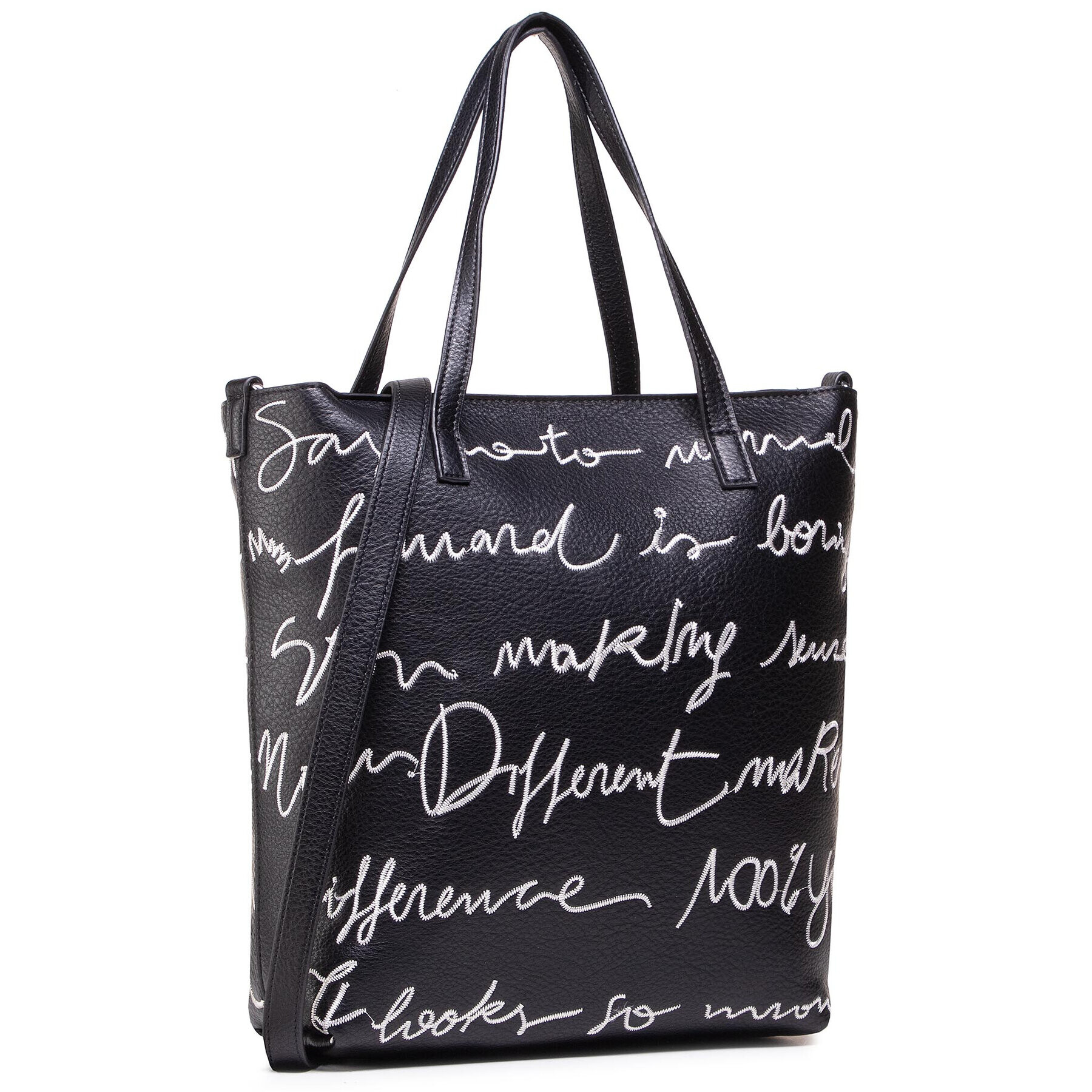 Desigual Дамска чанта 21SAXP79 Черен - Pepit.bg