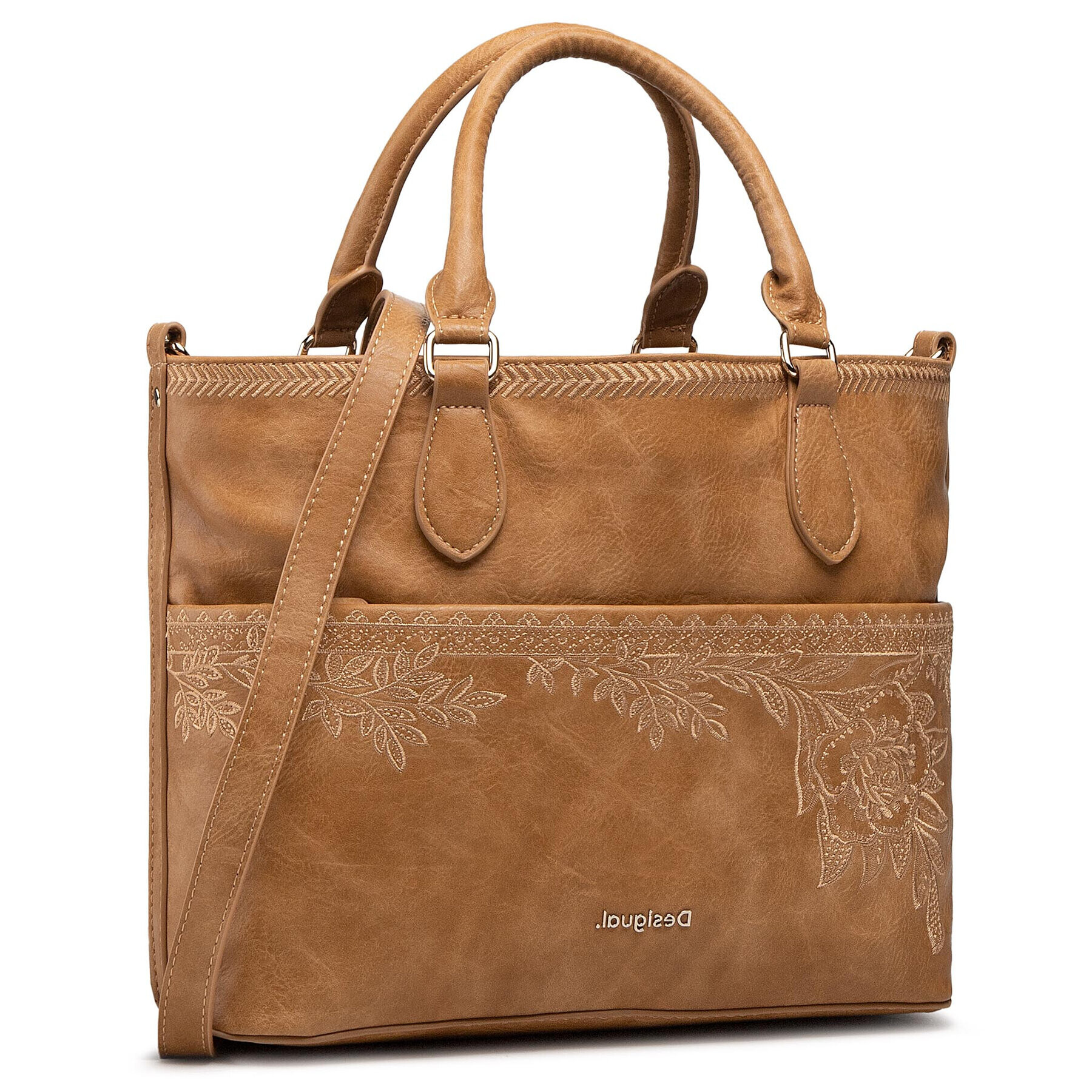 Desigual Дамска чанта 21SAXP88 Кафяв - Pepit.bg