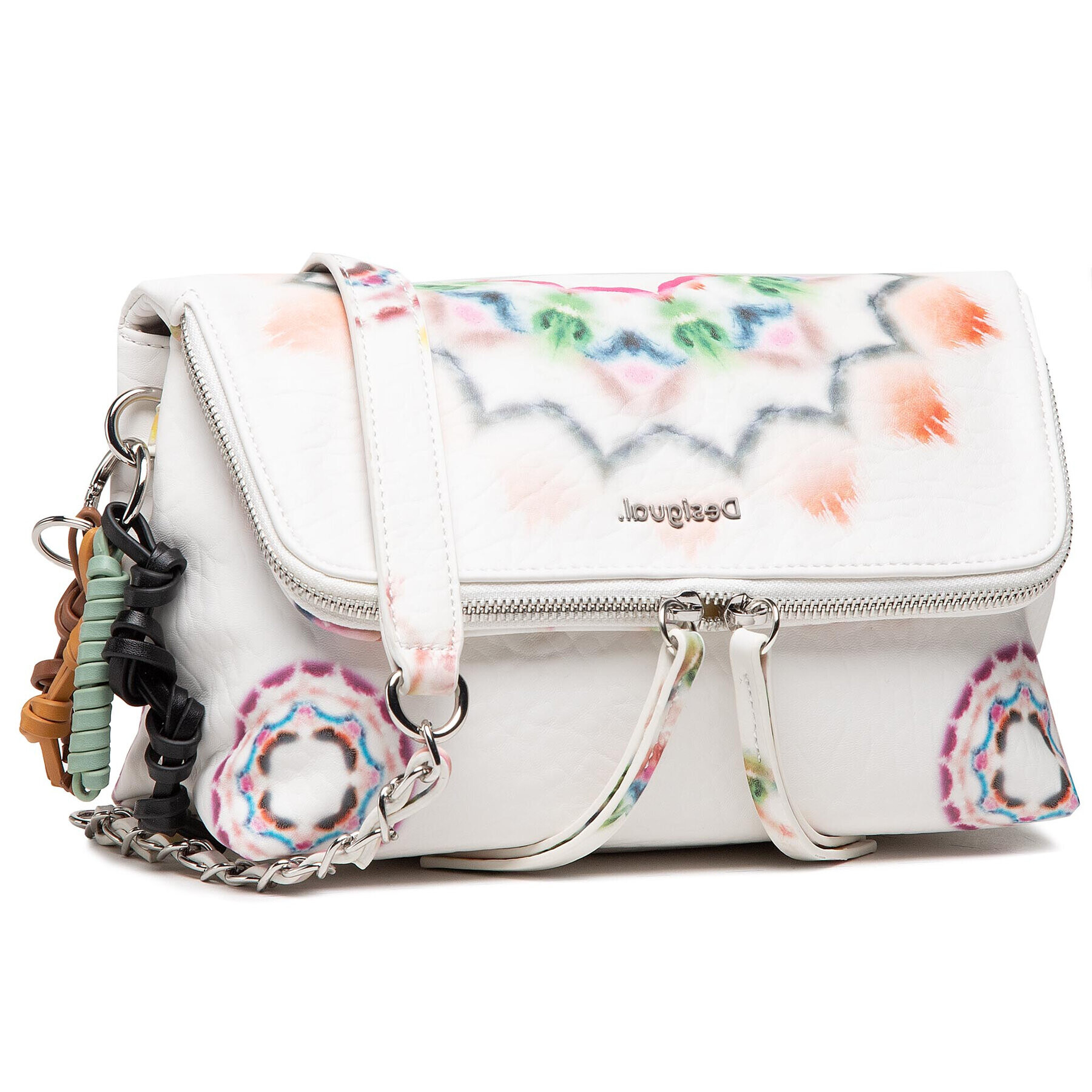 Desigual Дамска чанта 21SAXPAA Бял - Pepit.bg