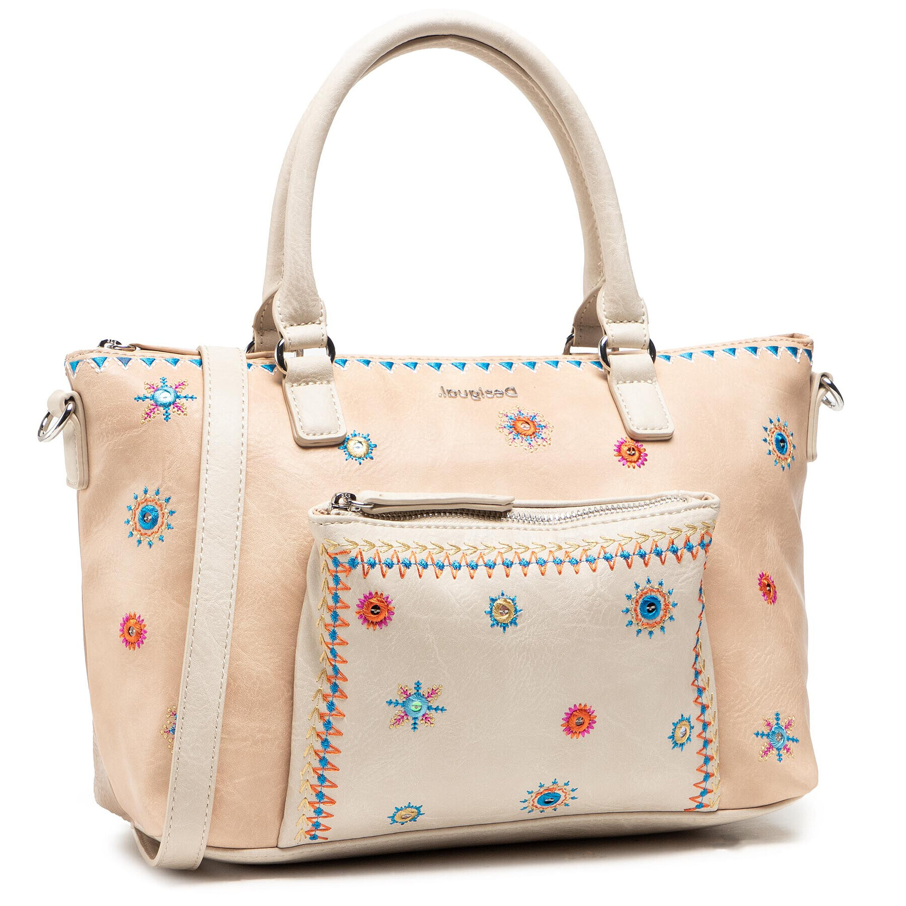 Desigual Дамска чанта 21SAXPB6 Бежов - Pepit.bg