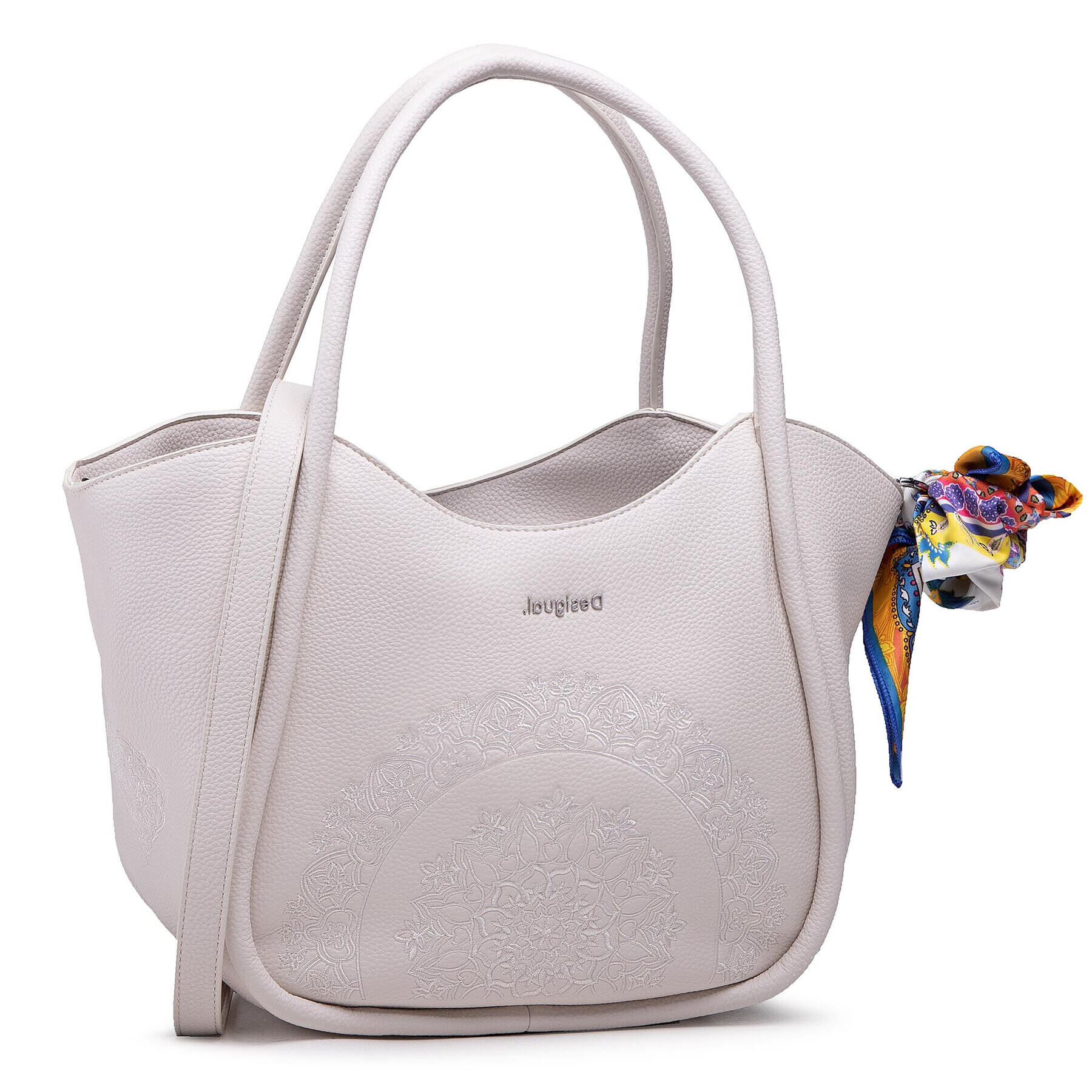 Desigual Дамска чанта 21SAXPCN Бял - Pepit.bg