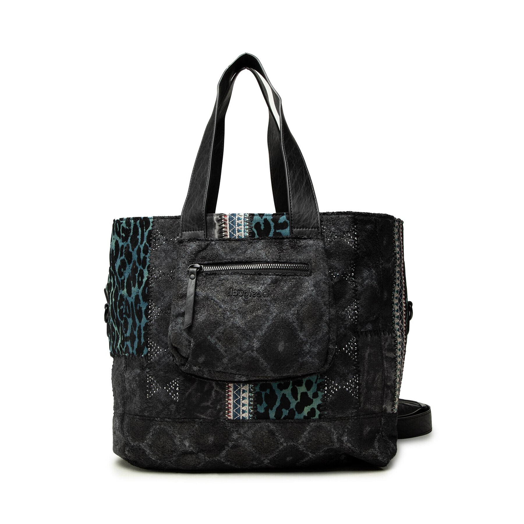 Desigual Дамска чанта 21WAXA69 Черен - Pepit.bg