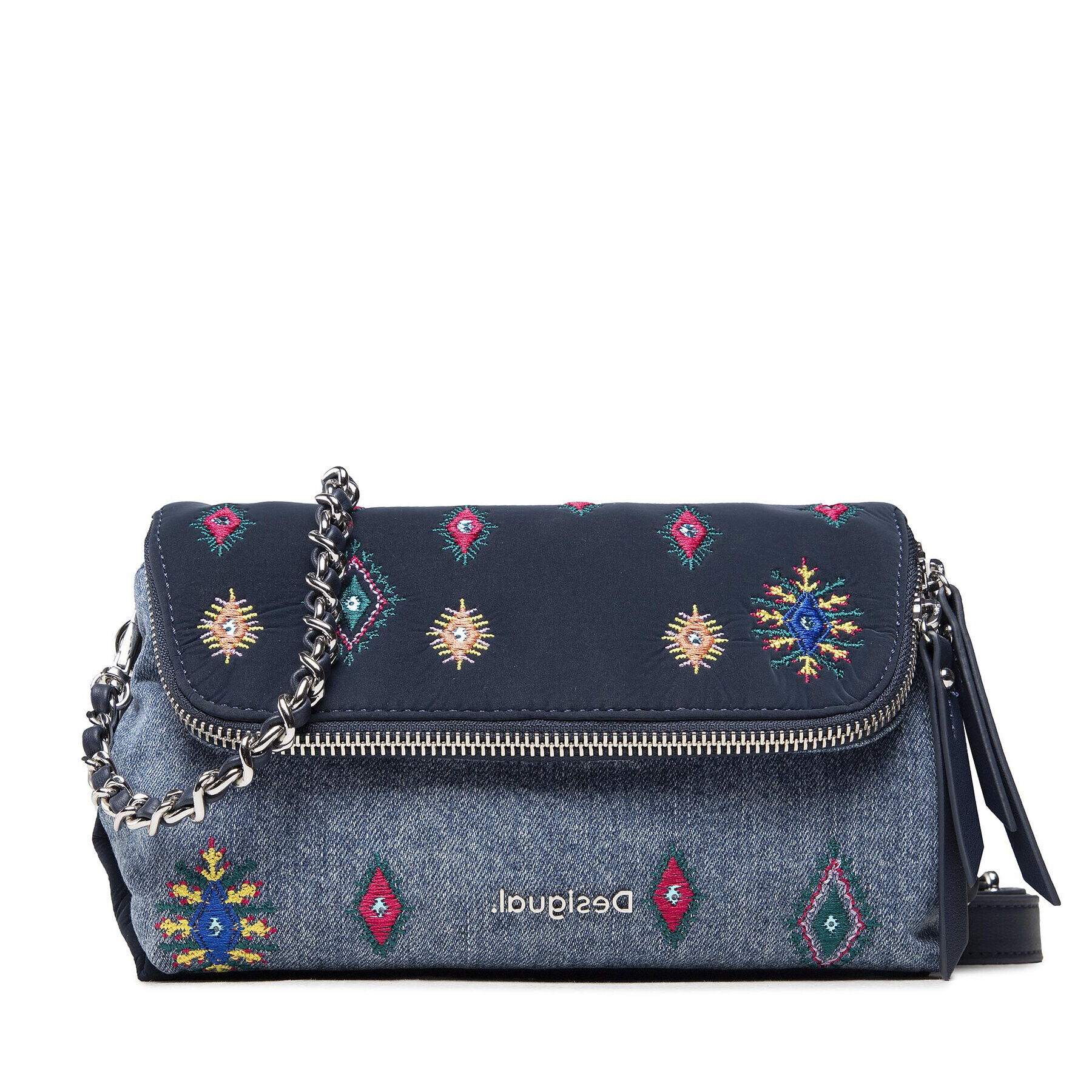 Desigual Дамска чанта 21WAXA84 Тъмносин - Pepit.bg