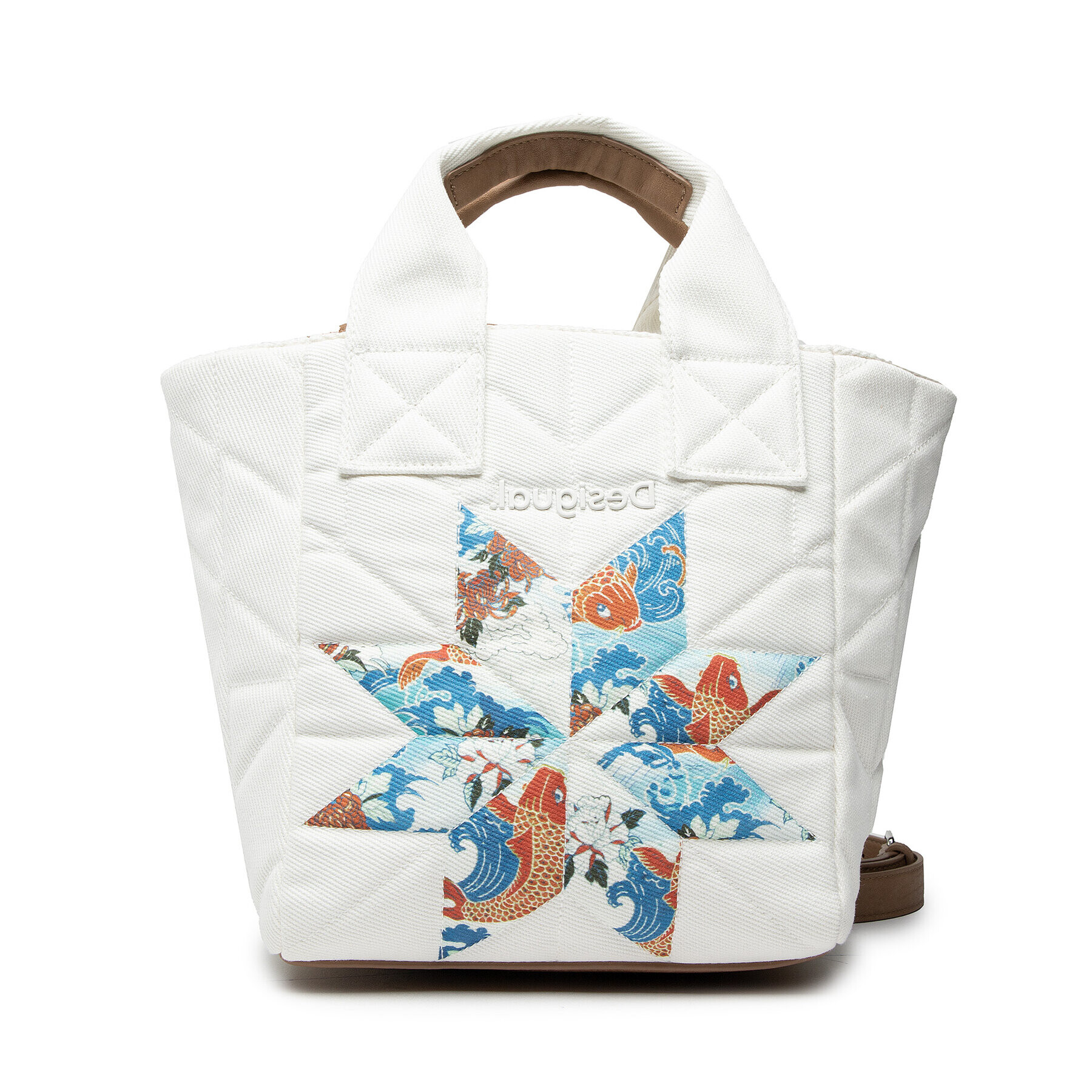 Desigual Дамска чанта 22SAXA37 Бял - Pepit.bg