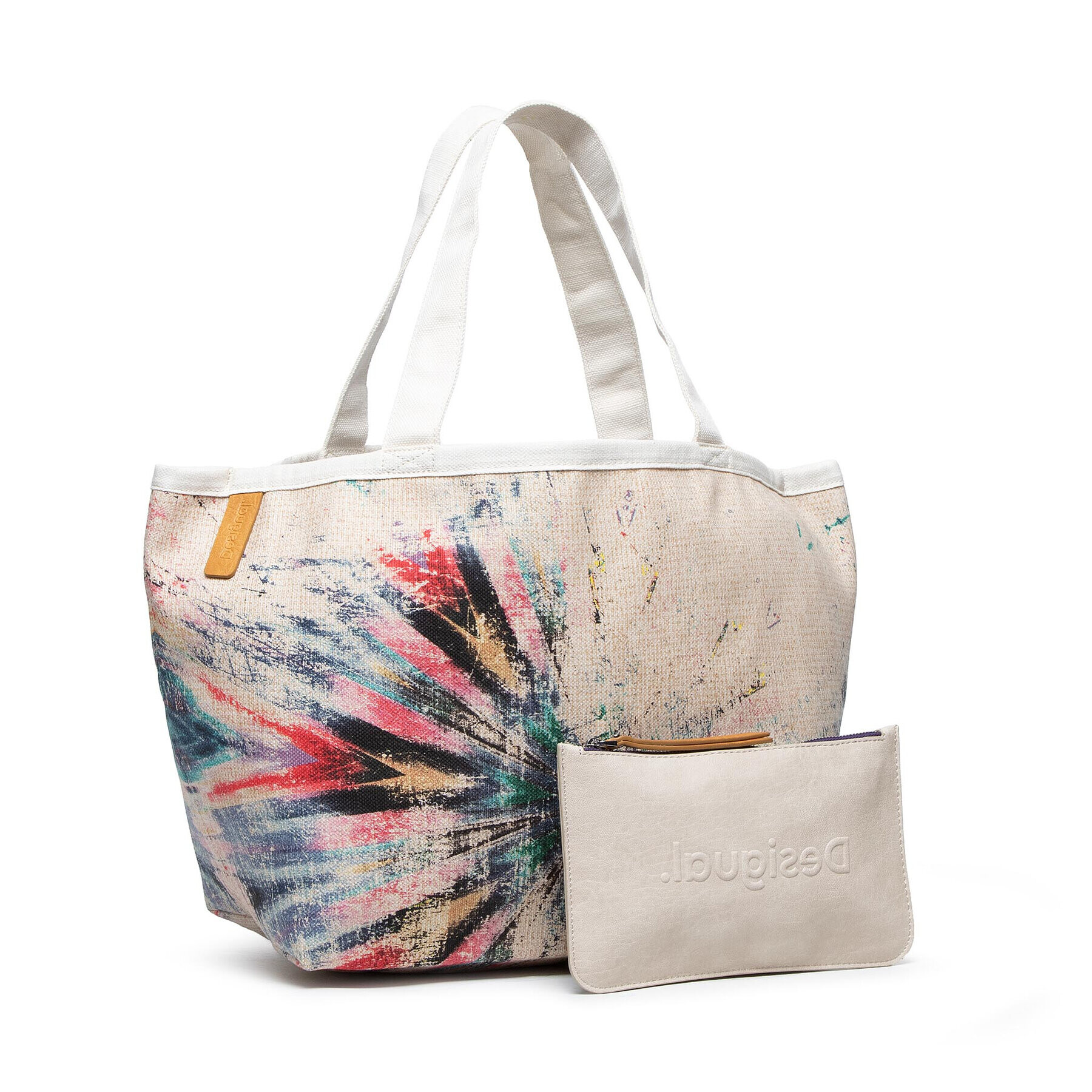 Desigual Дамска чанта 22SAXA42 Бежов - Pepit.bg