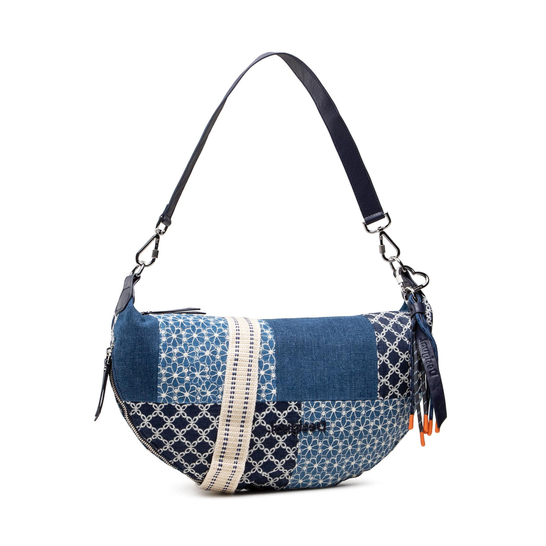 Desigual Дамска чанта 22SAXD07 Тъмносин - Pepit.bg