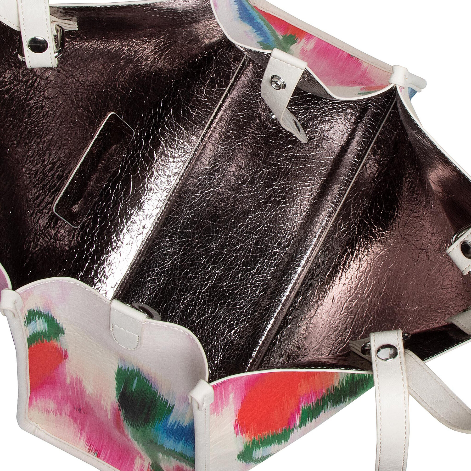 Desigual Дамска чанта 22SAXP65 Бял - Pepit.bg