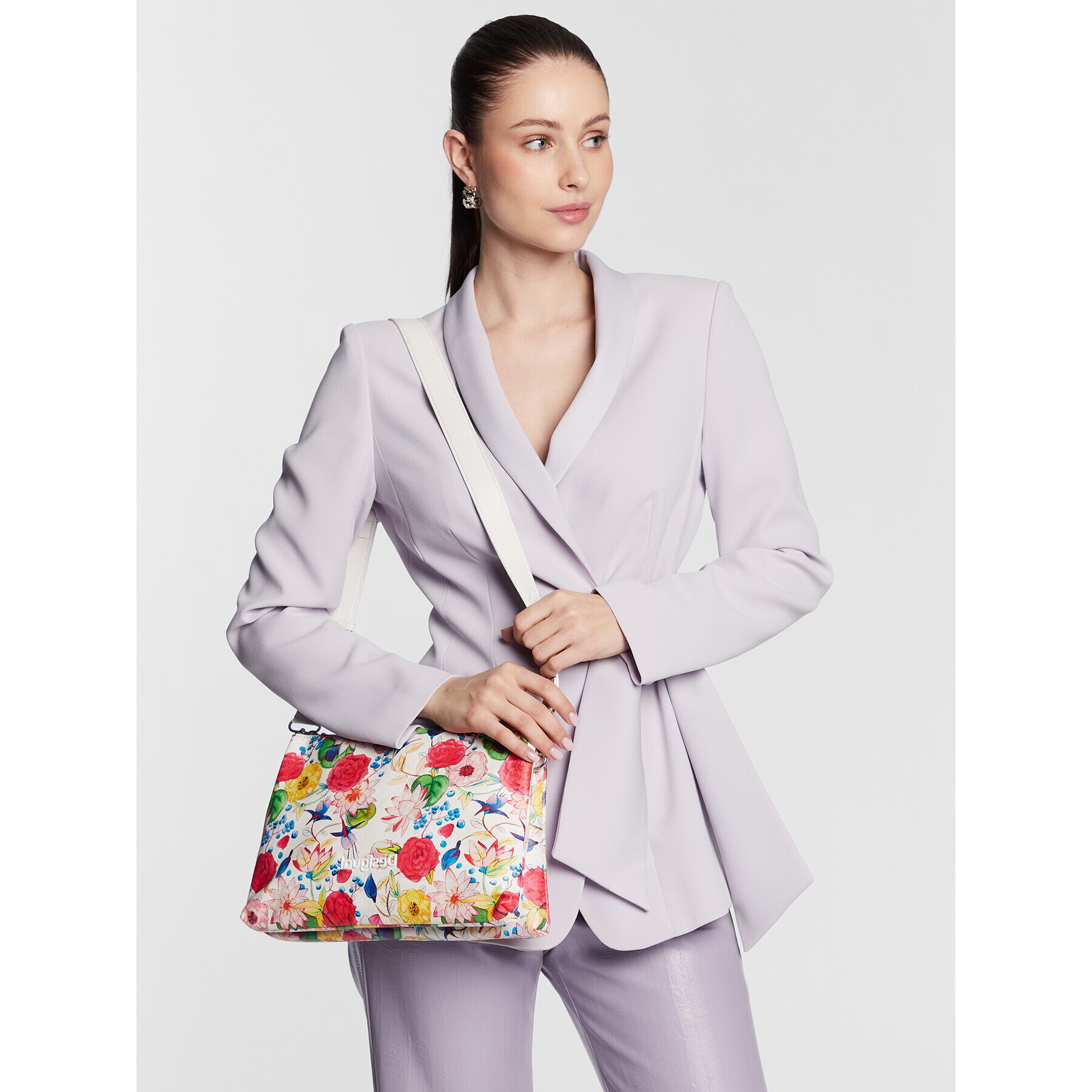 Desigual Дамска чанта 22SAXP92 Бял - Pepit.bg