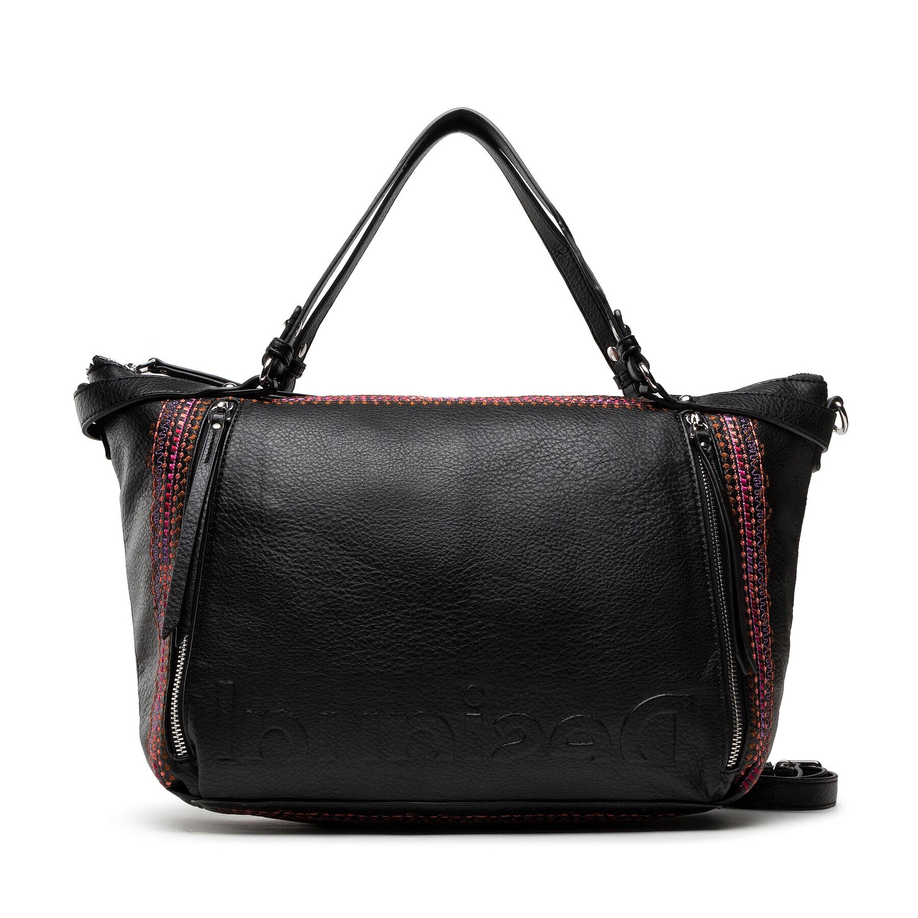Desigual Дамска чанта 22SAXP96 Черен - Pepit.bg