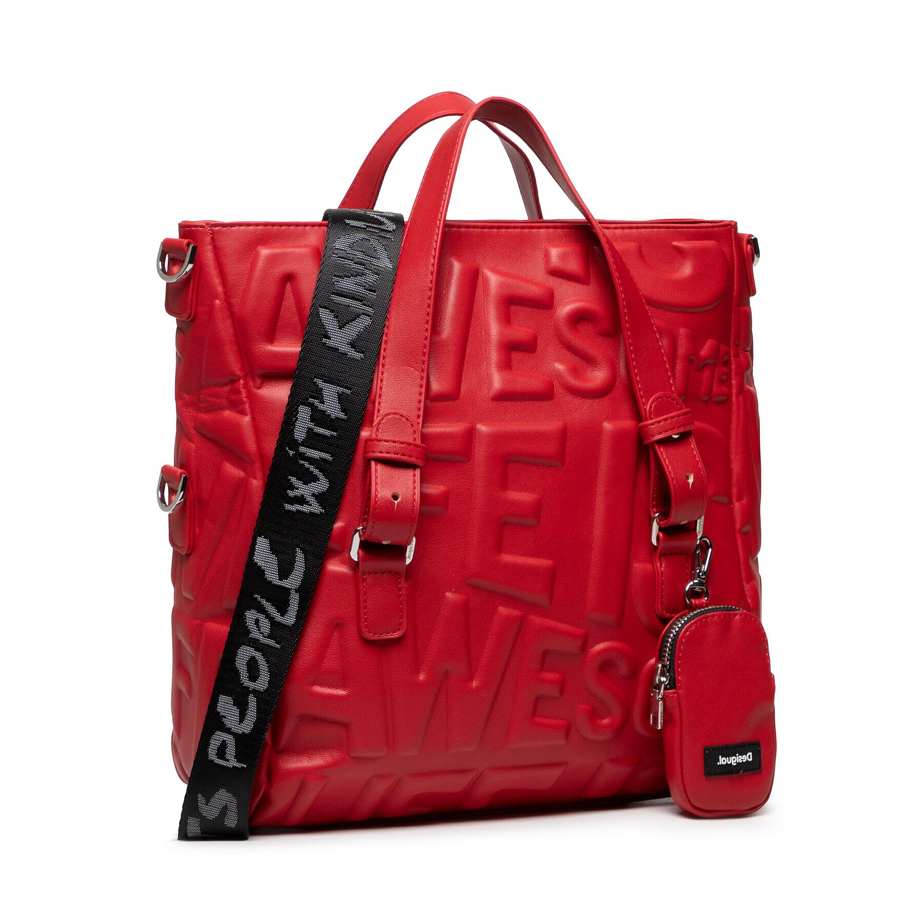 Desigual Дамска чанта 22SAXP98 Червен - Pepit.bg