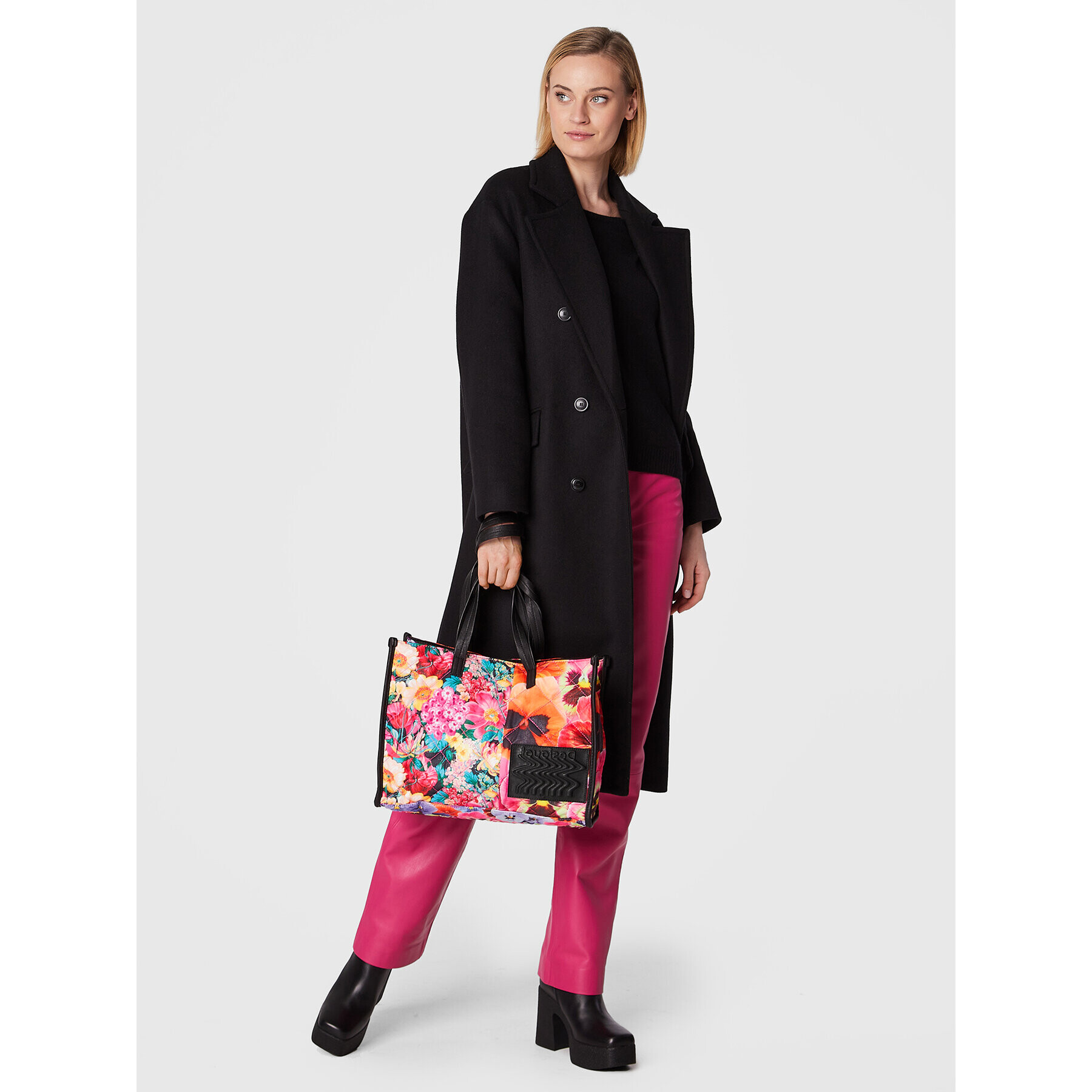 Desigual Дамска чанта 22WAXA32 Цветен - Pepit.bg