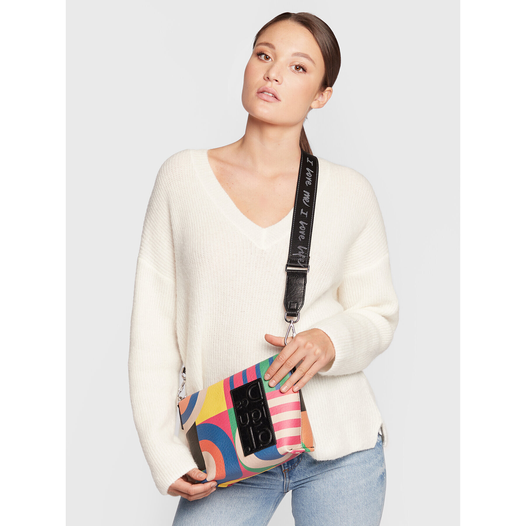 Desigual Дамска чанта 22WAXPB5 Цветен - Pepit.bg