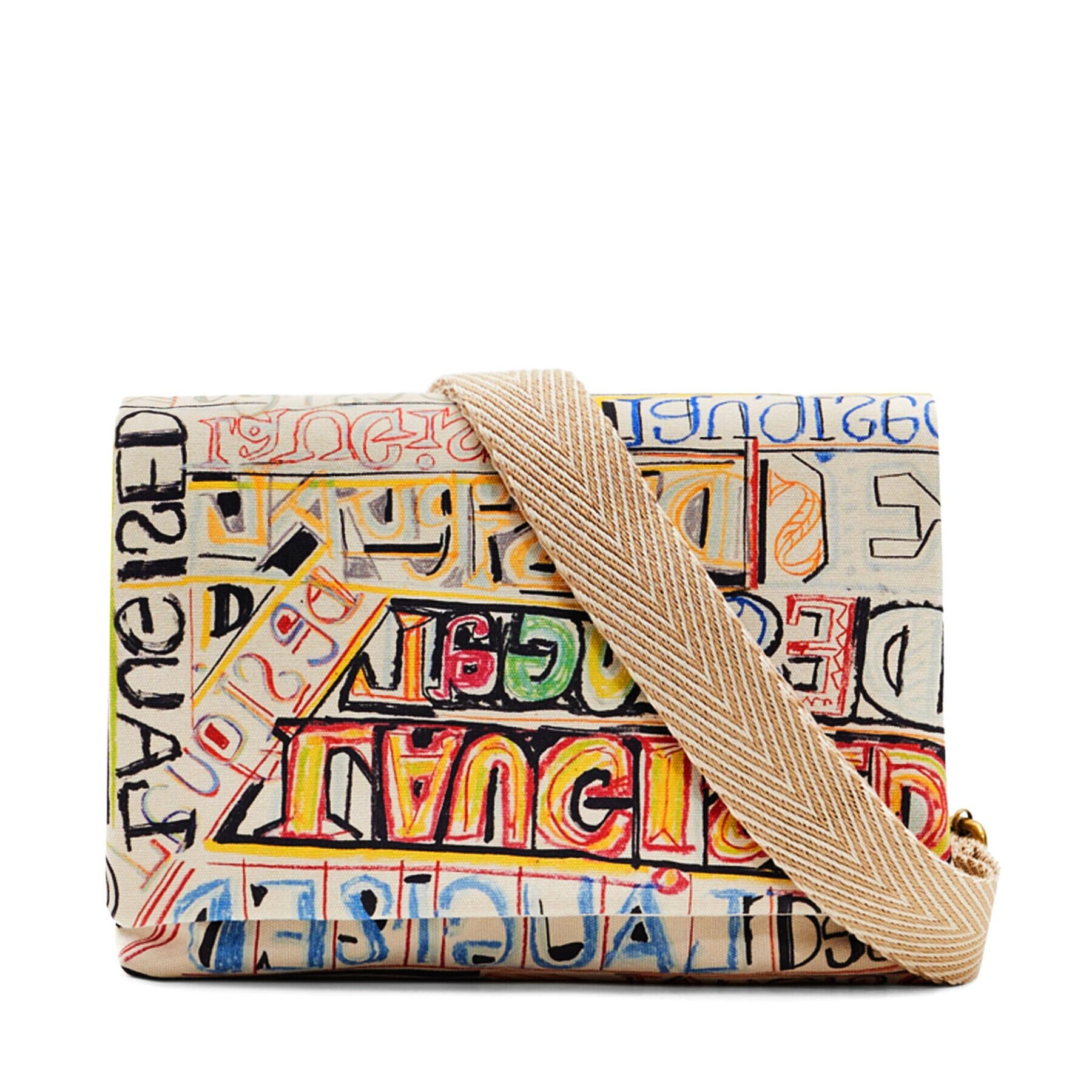 Desigual Дамска чанта 23SAXA72 Бежов - Pepit.bg