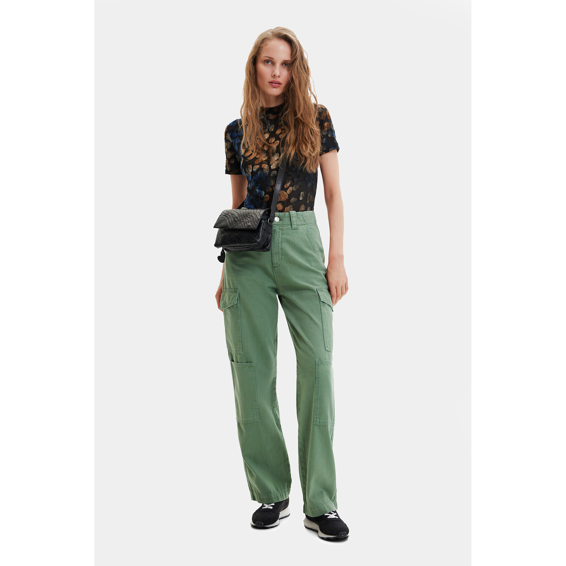 Desigual Дамска чанта 23SAXL09 2000 Черен - Pepit.bg