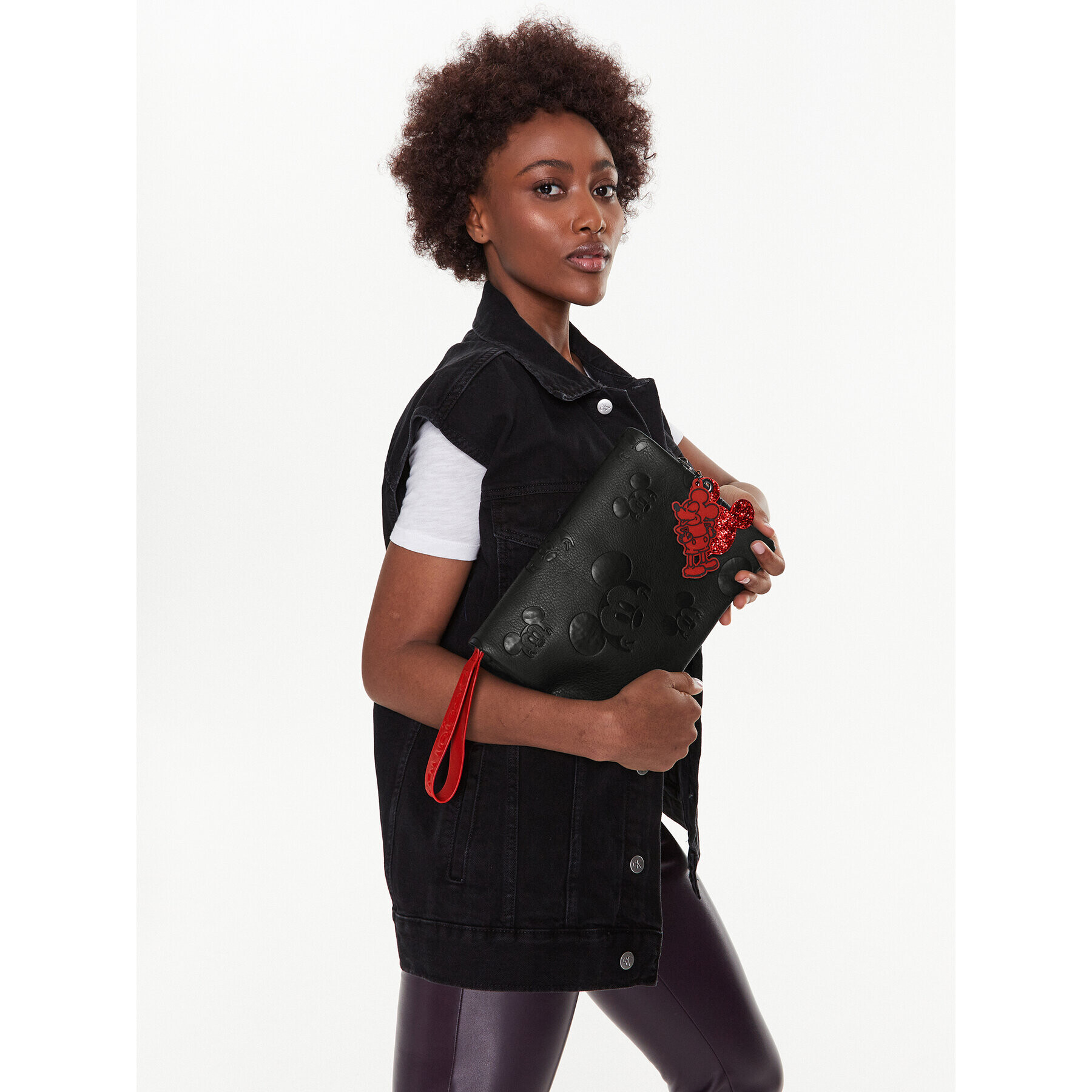 Desigual Дамска чанта 23SAXP44 Черен - Pepit.bg