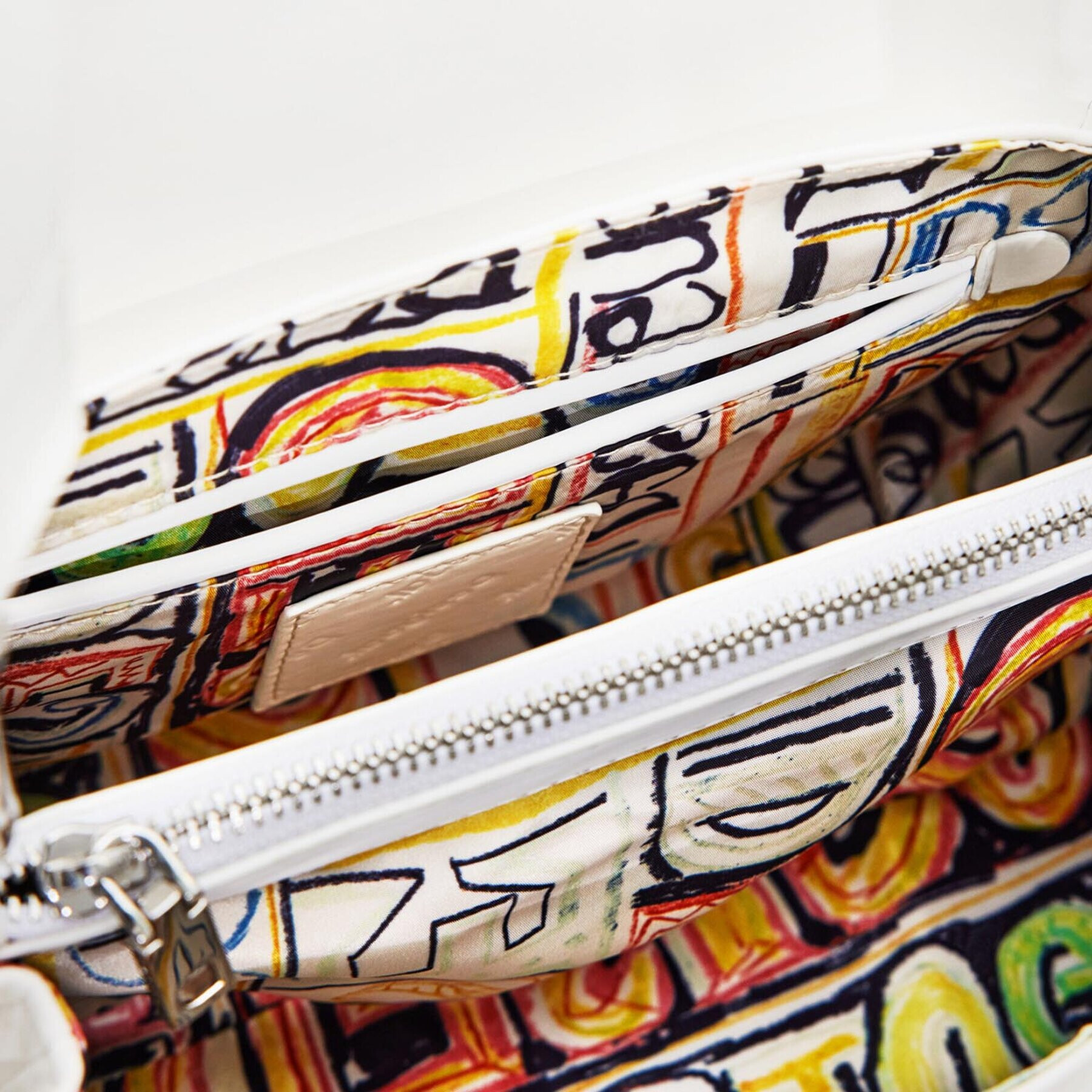 Desigual Дамска чанта 23SAXP59 Бял - Pepit.bg