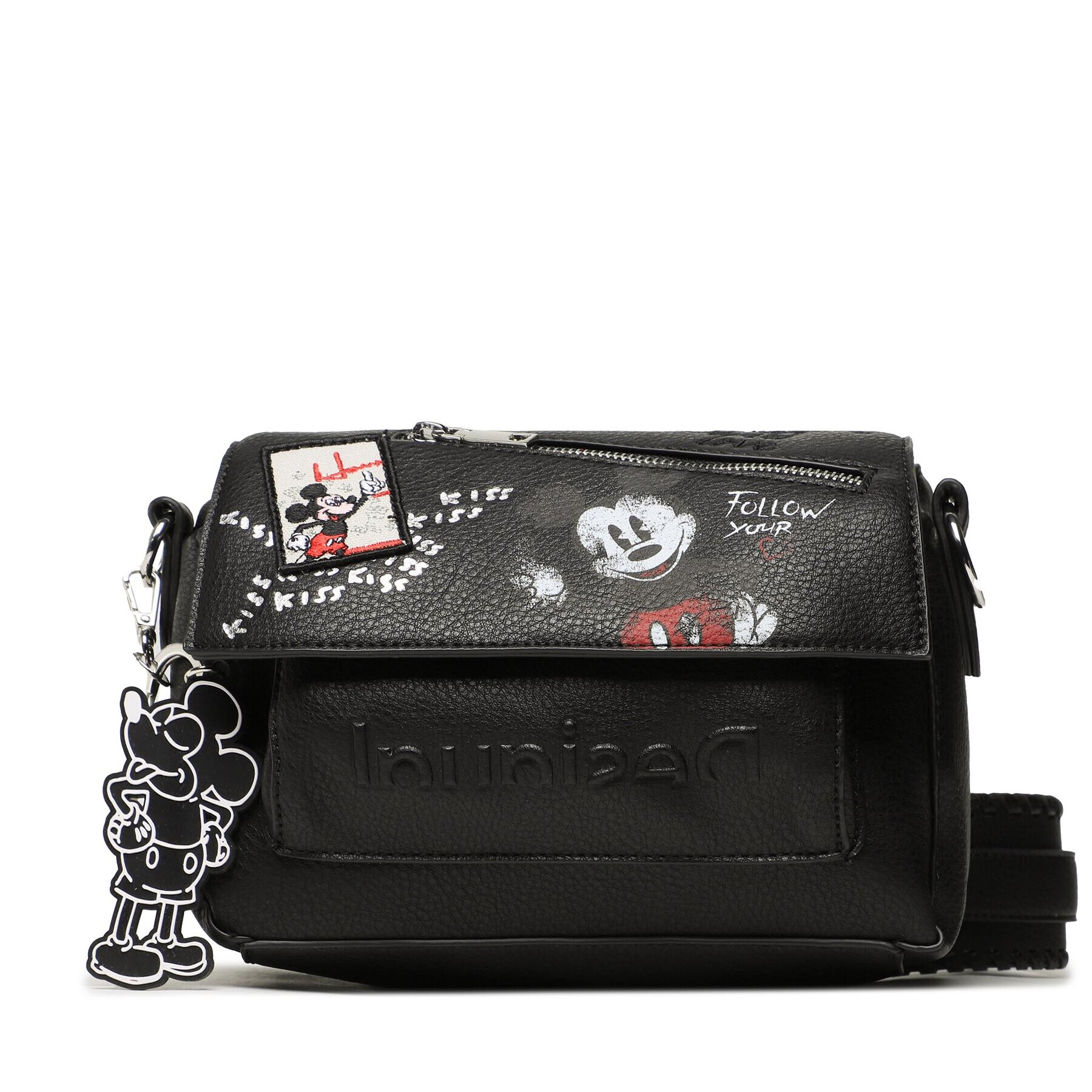Desigual Дамска чанта 23SAXP60 Черен - Pepit.bg