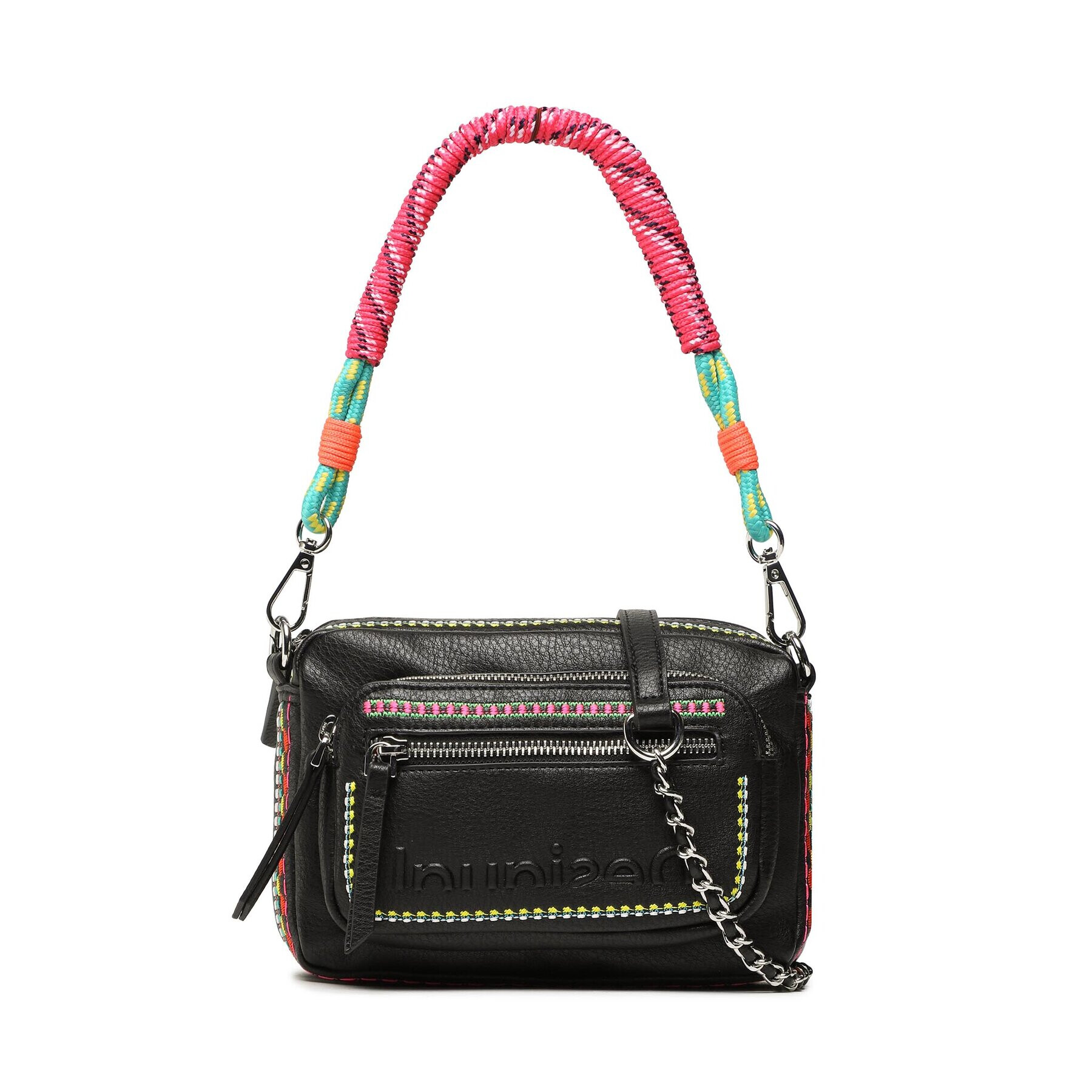 Desigual Дамска чанта 23SAXP67 Черен - Pepit.bg