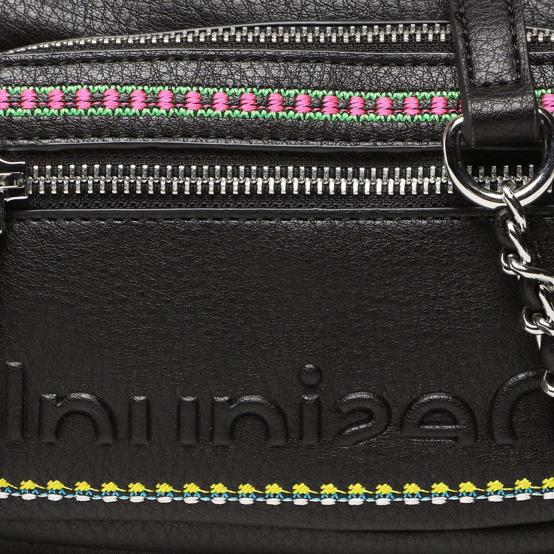 Desigual Дамска чанта 23SAXP67 Черен - Pepit.bg