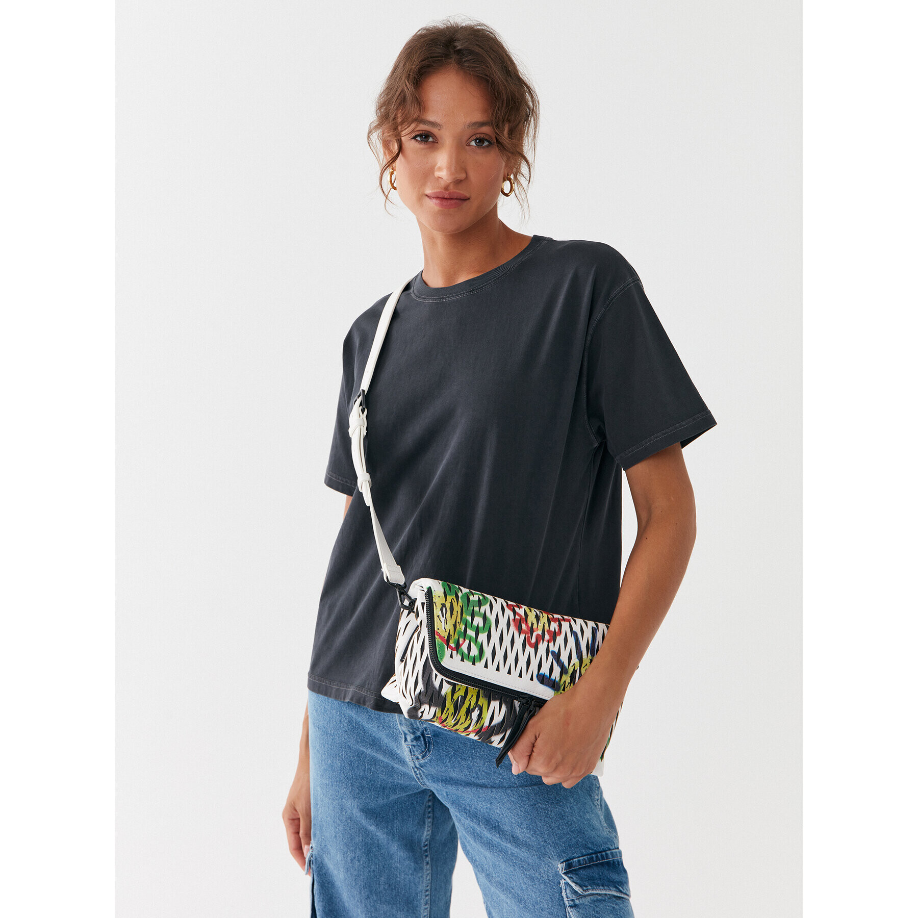 Desigual Дамска чанта 23SAXP73 Цветен - Pepit.bg