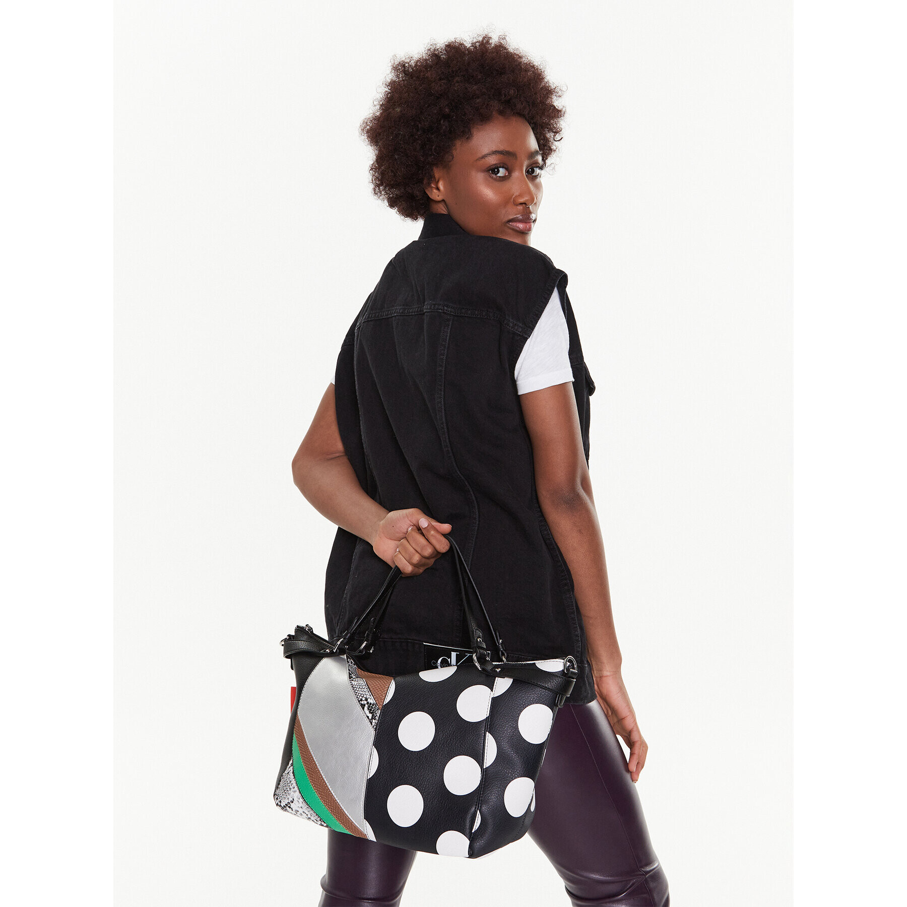 Desigual Дамска чанта 23SAXPA4 Черен - Pepit.bg
