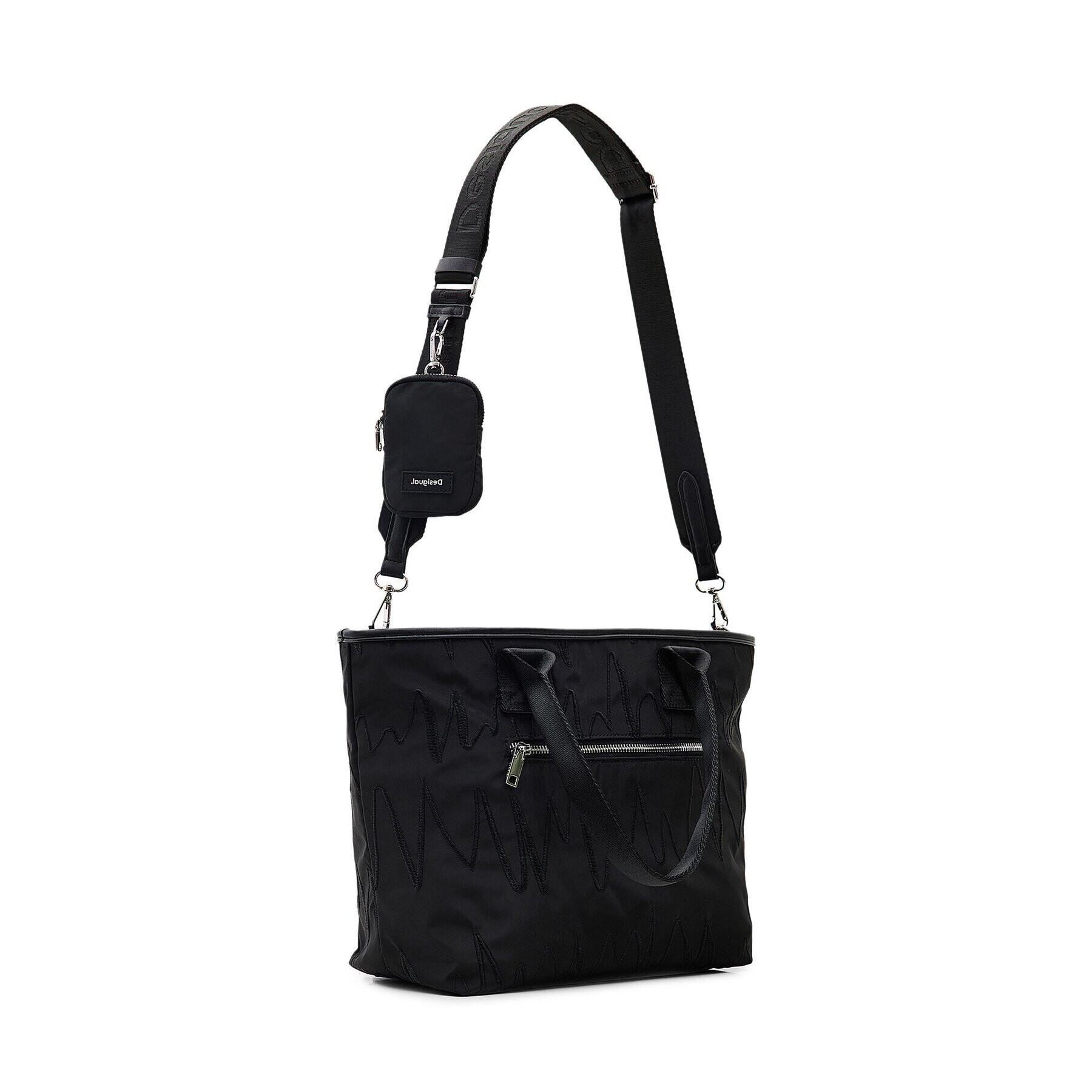 Desigual Дамска чанта 23SAXY24 Черен - Pepit.bg