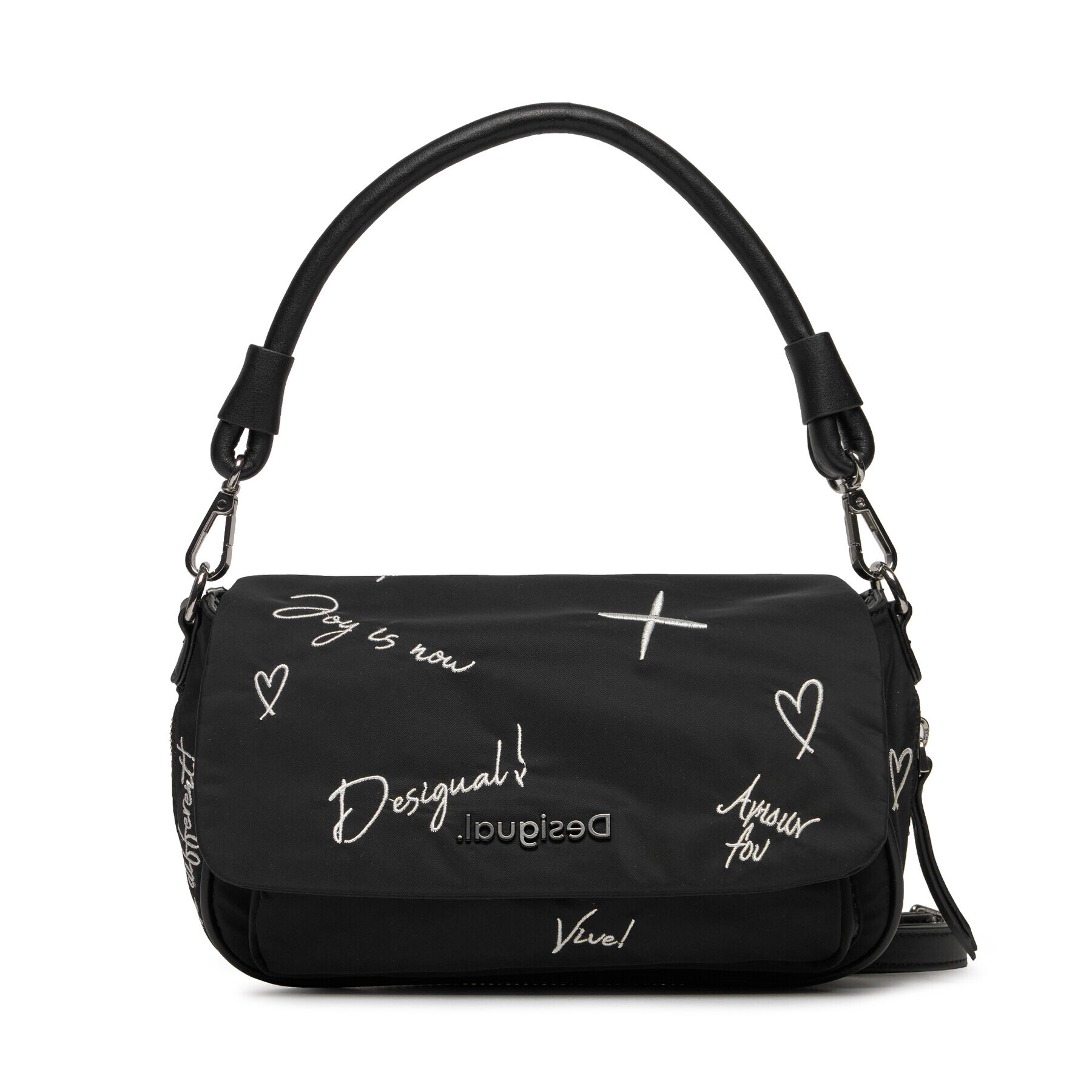 Desigual Дамска чанта 23SAXY28 Черен - Pepit.bg
