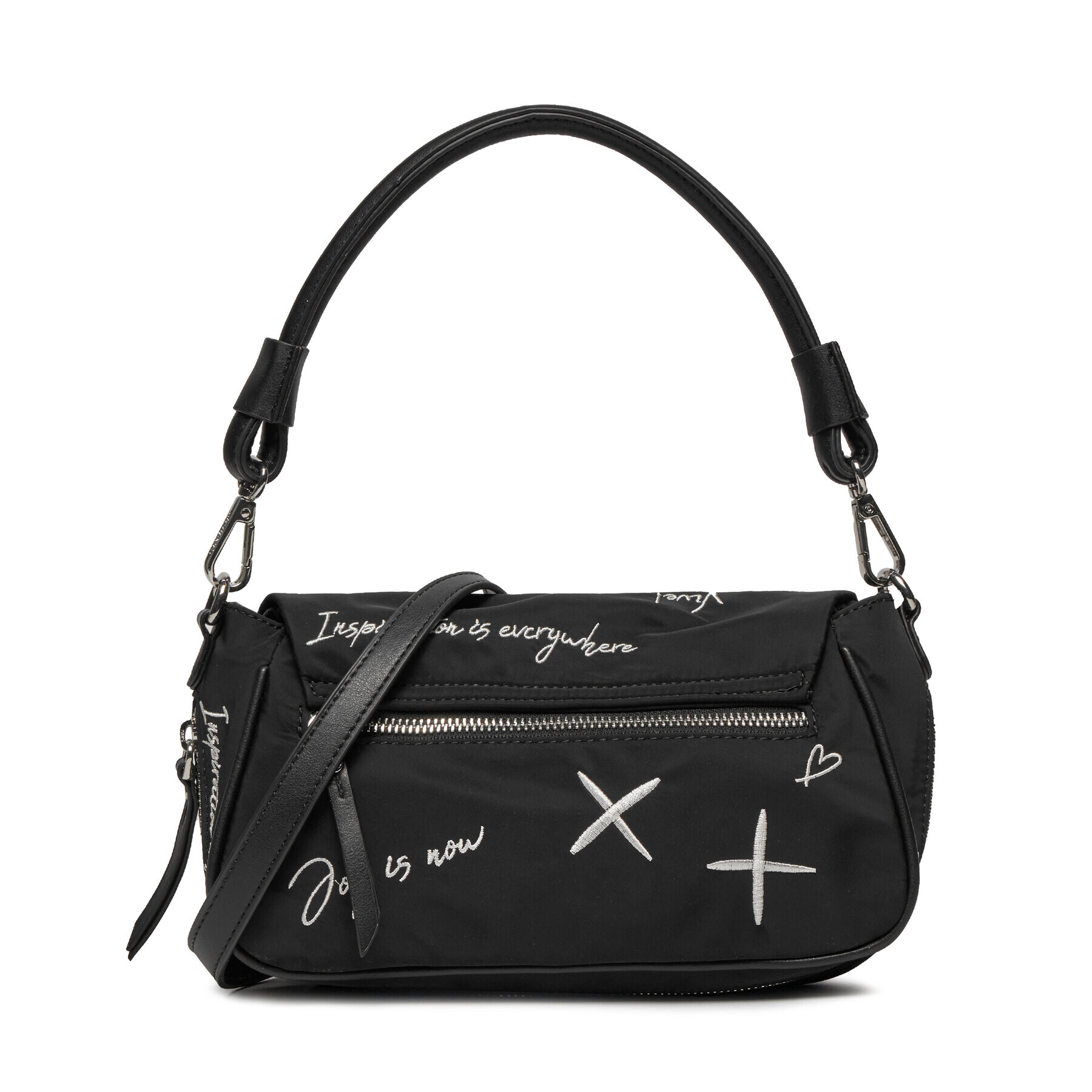 Desigual Дамска чанта 23SAXY28 Черен - Pepit.bg