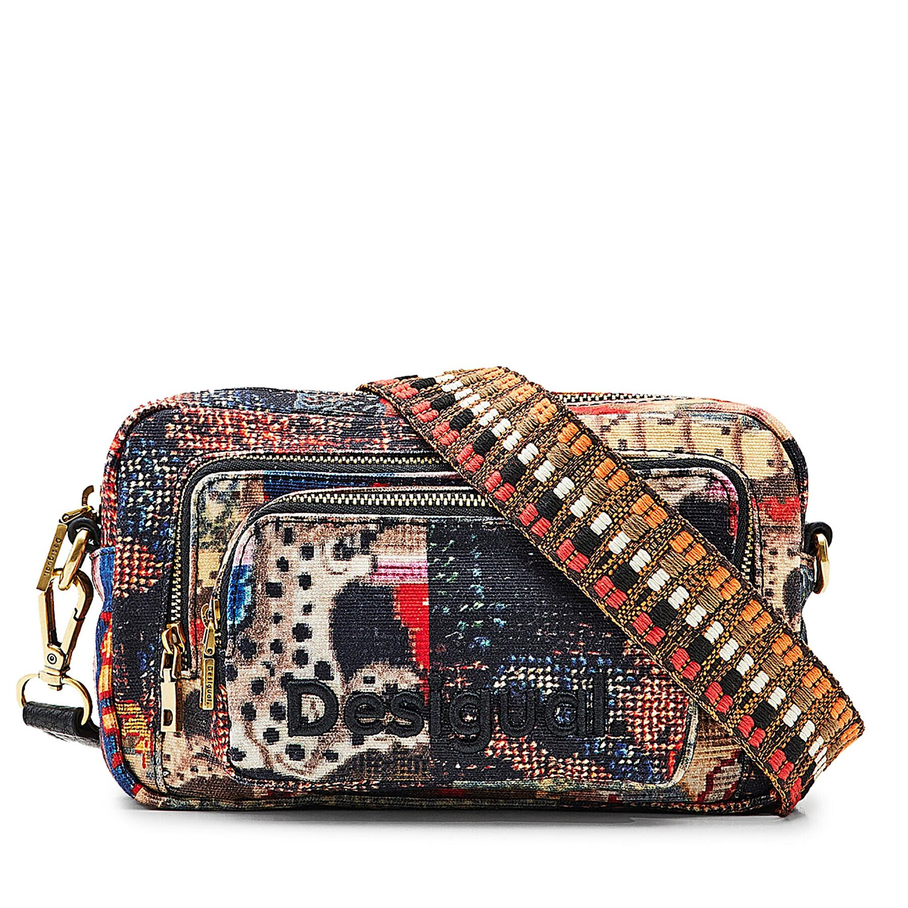 Desigual Дамска чанта 23WAXA36 Цветен - Pepit.bg